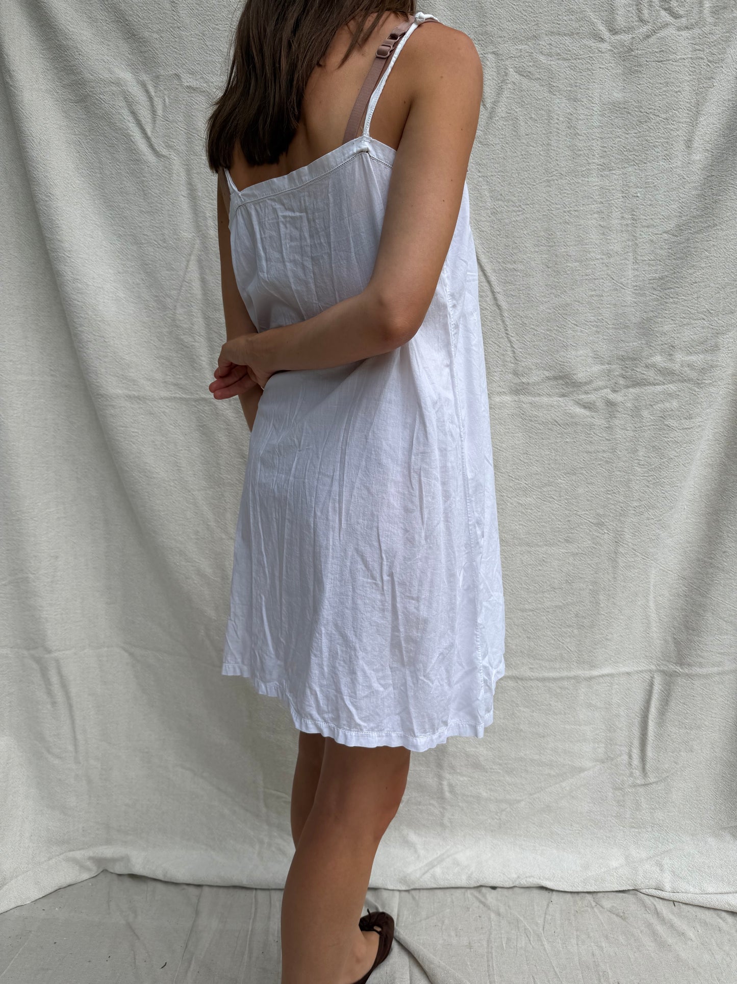 Super Thin White Italian Cotton Slip