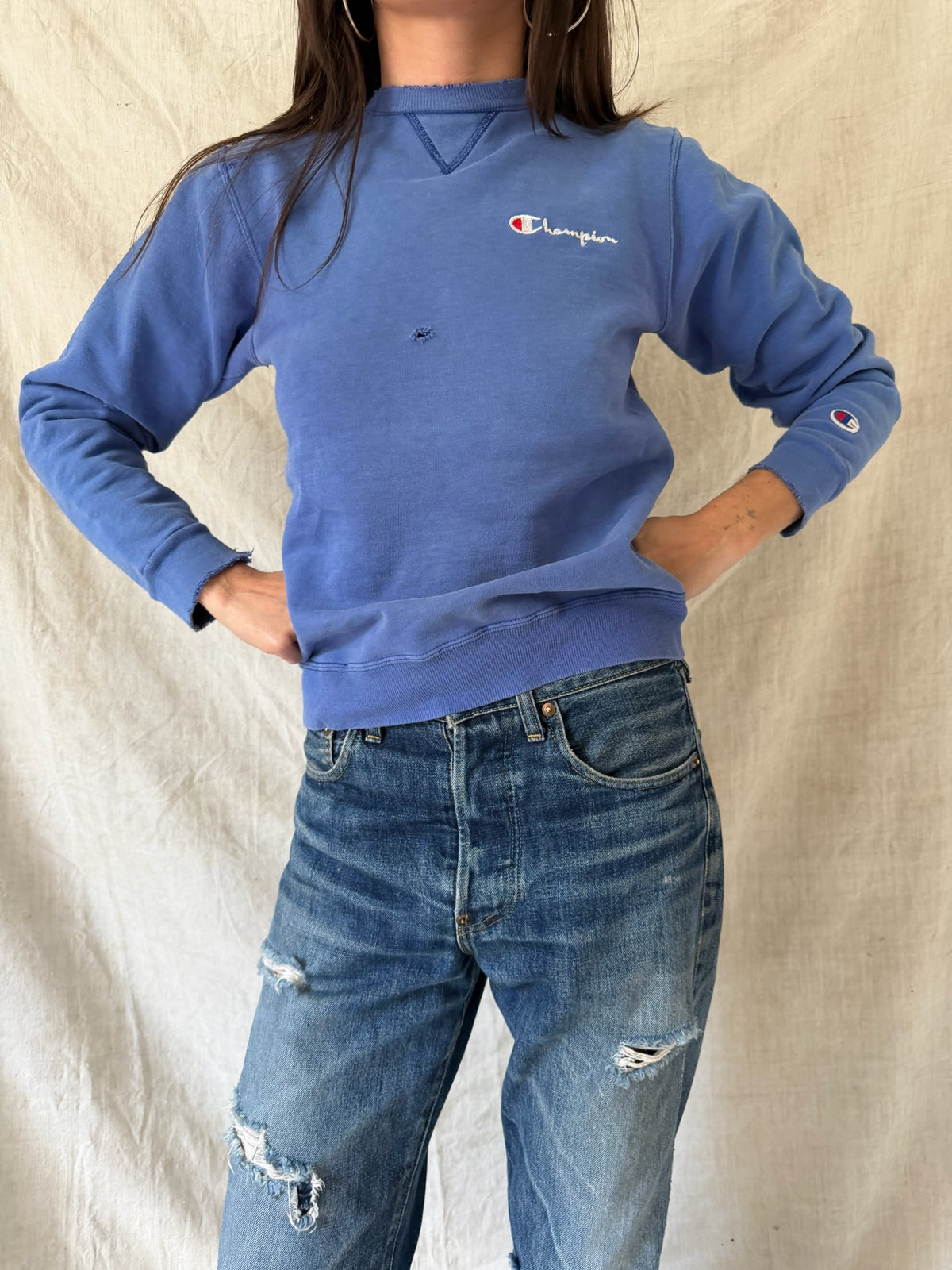 Sky Blue Champion Crewneck