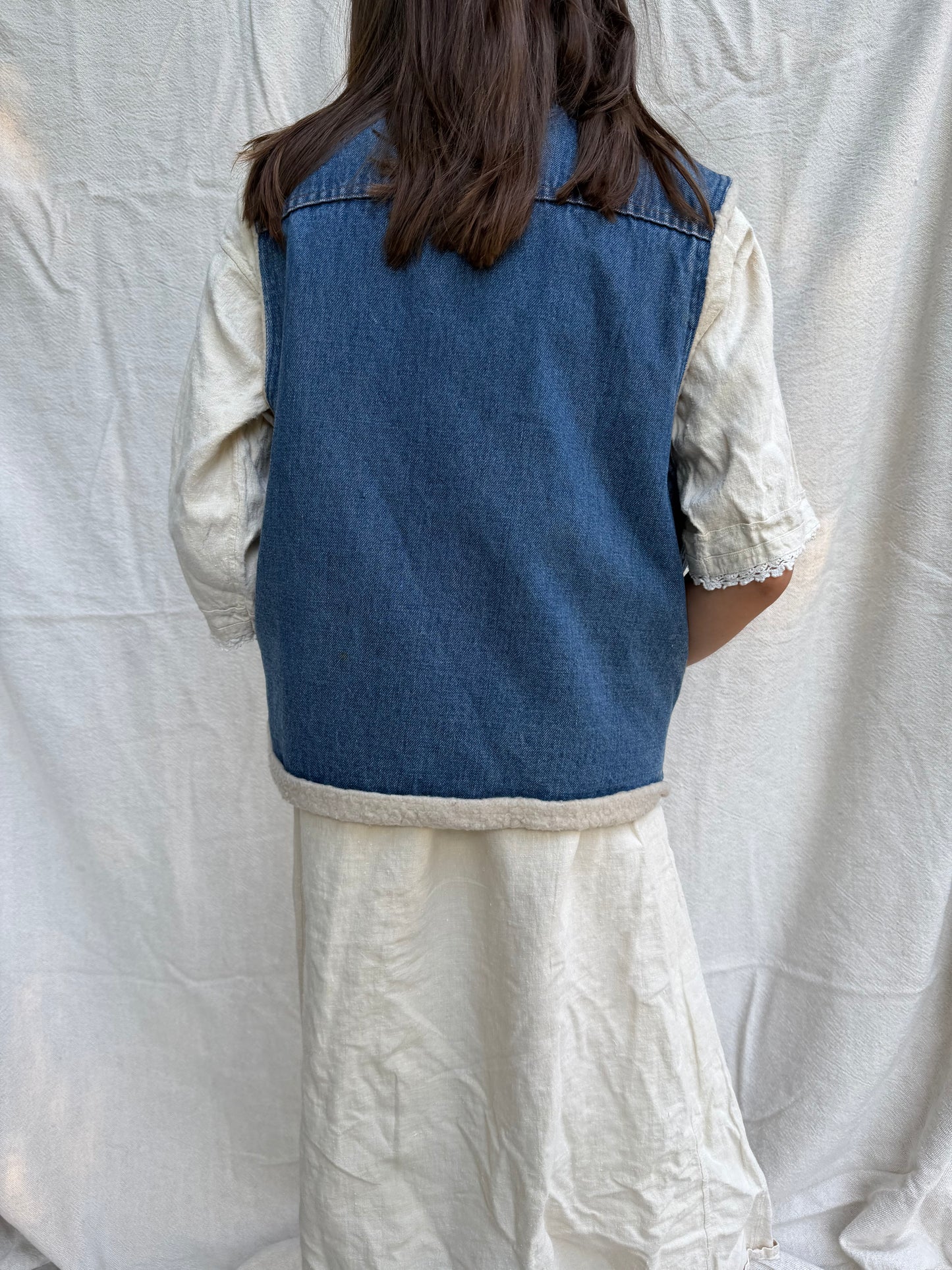 Oshkosh Bigosh Faux shearling Denim Vest