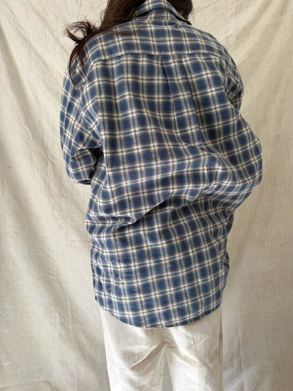 Blue + Cream Checker Shirt