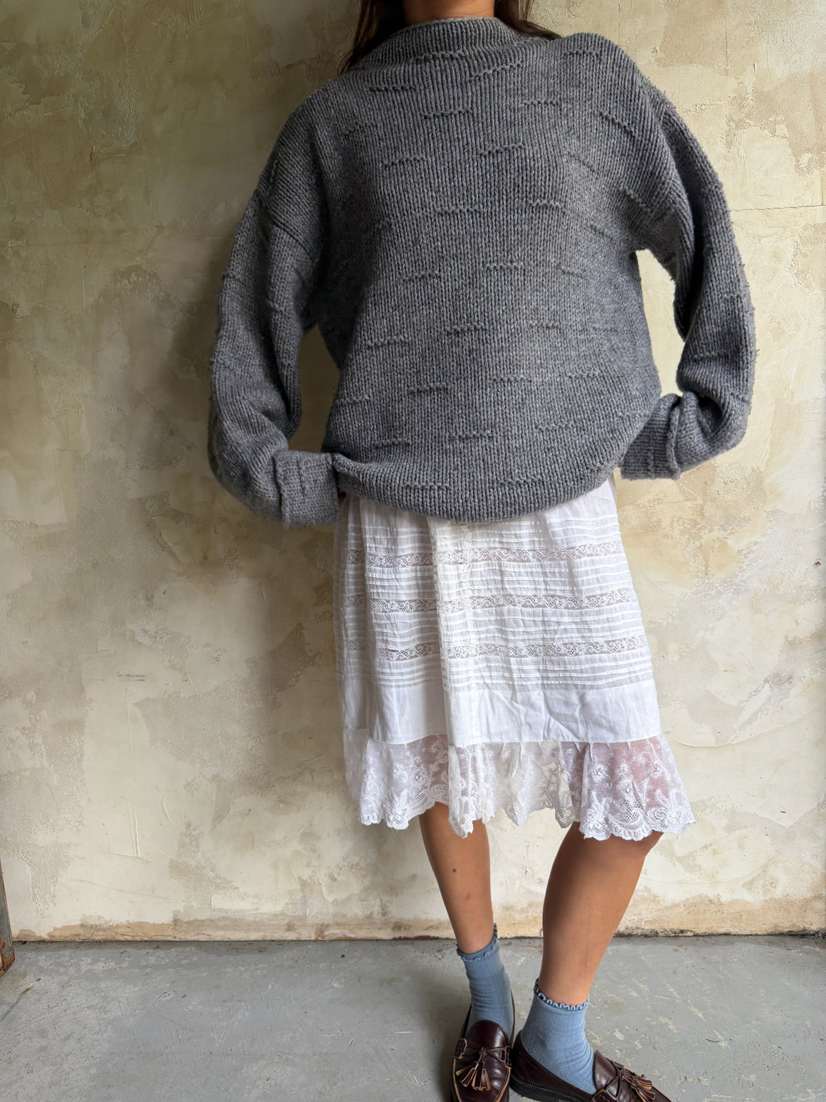 Grey Chunky Knit