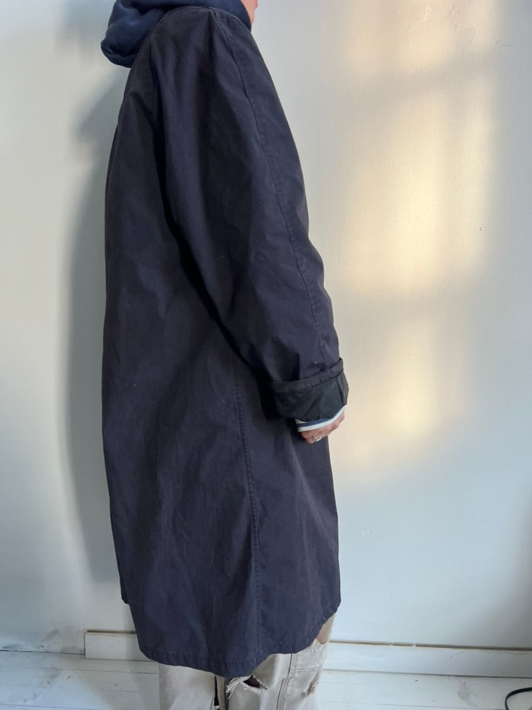 Miltary Navy Trench Coat
