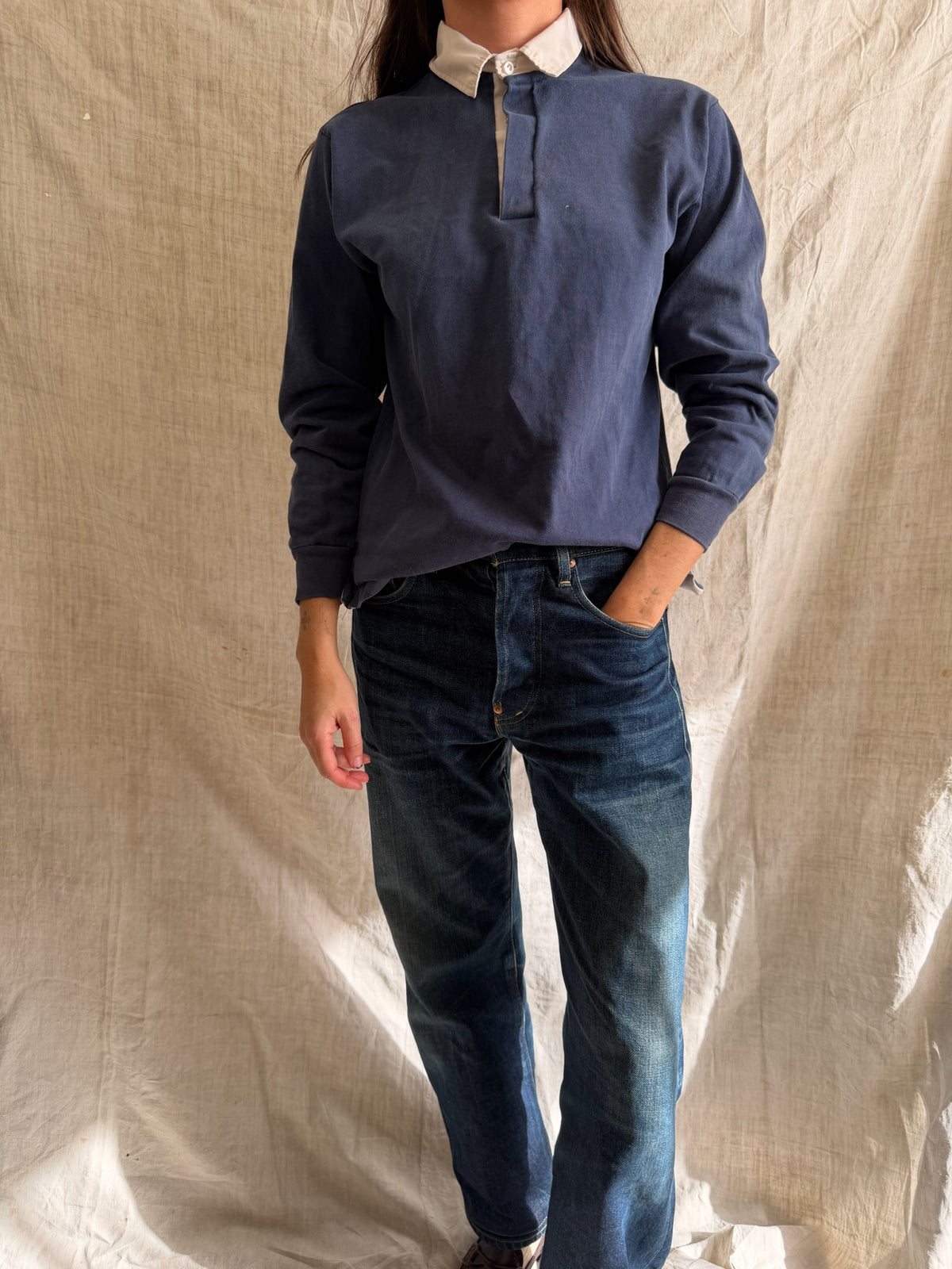 Navy Blue Rugby Shirt
