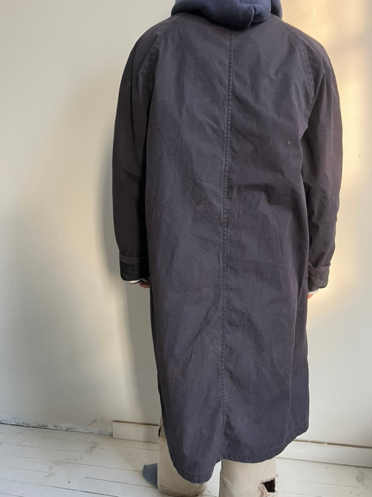 Miltary Navy Trench Coat