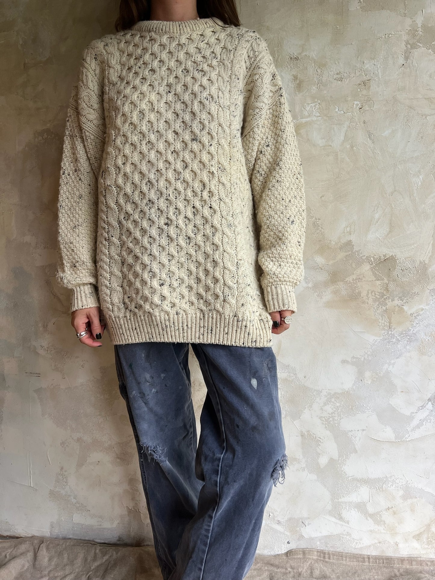 Wool Salt + Pepper Sweater