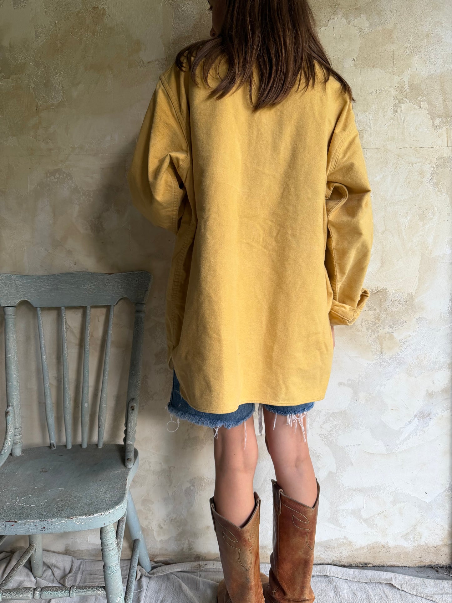 Yellow Woolrich Button Up Flannel