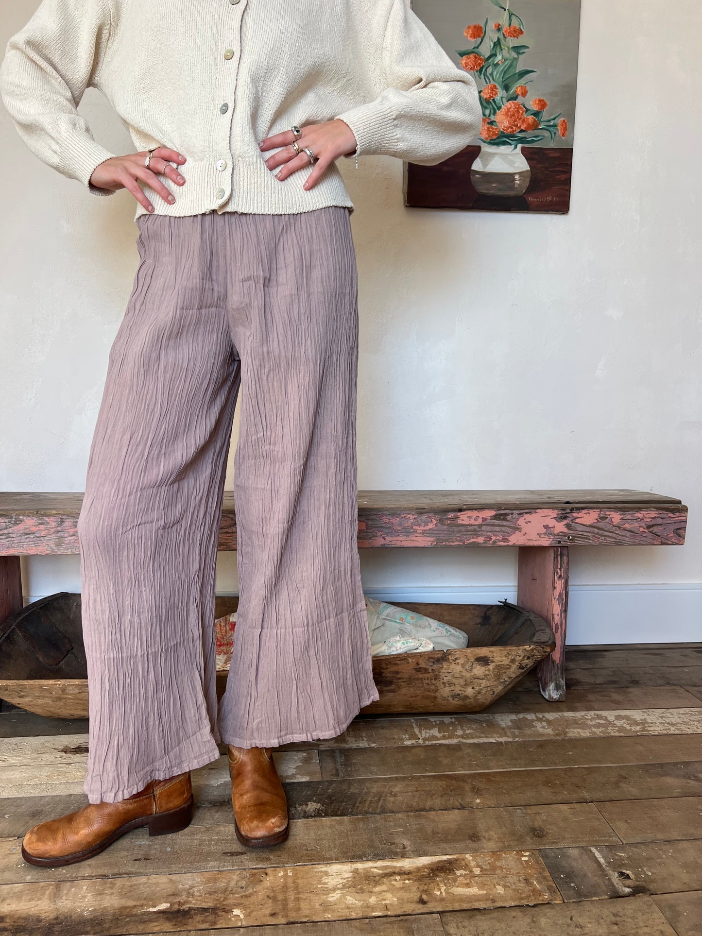 Oaxacan Lavender Cotton Pant