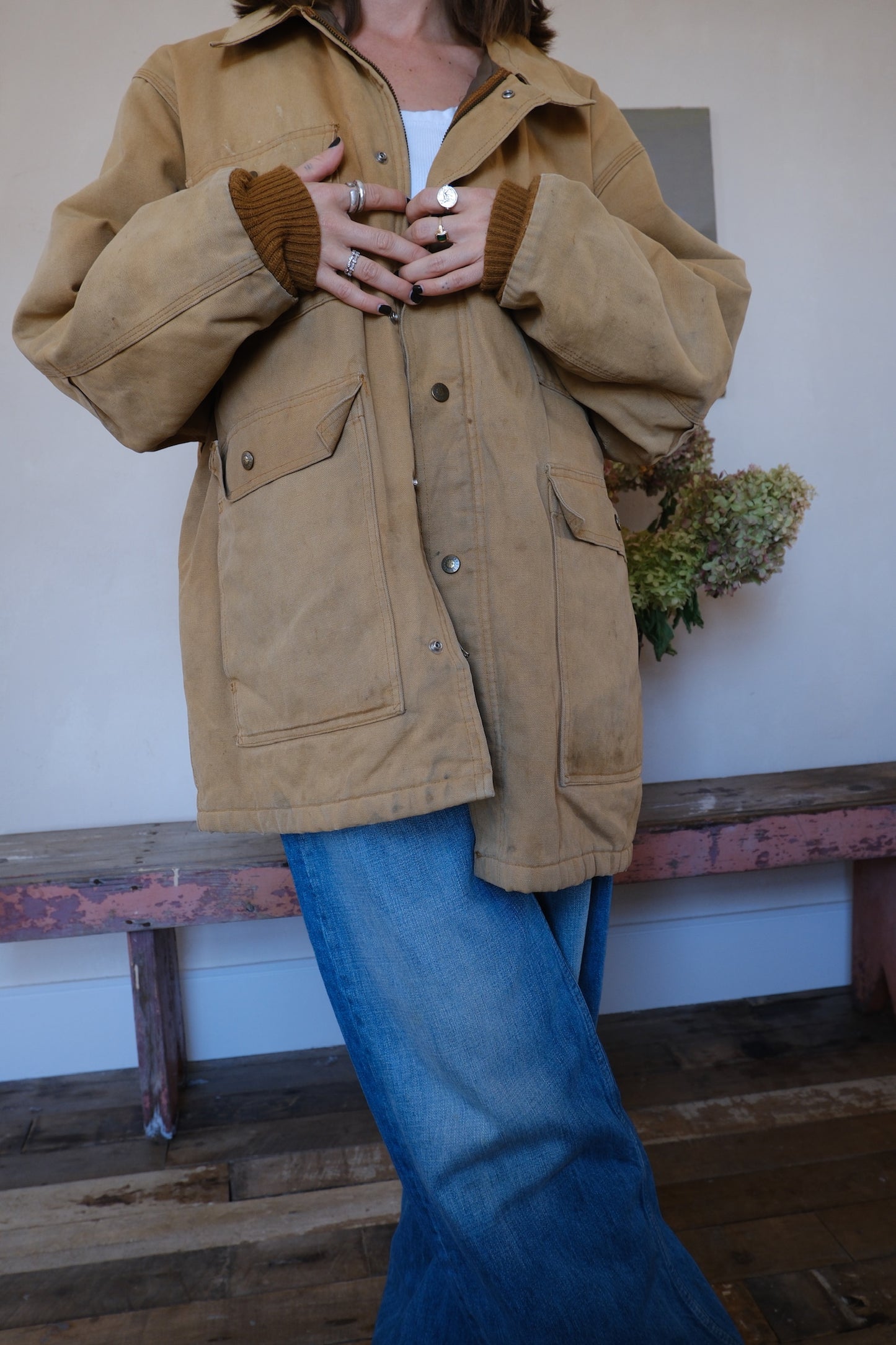 Oshkosh Khaki Canvas Chore Jacket