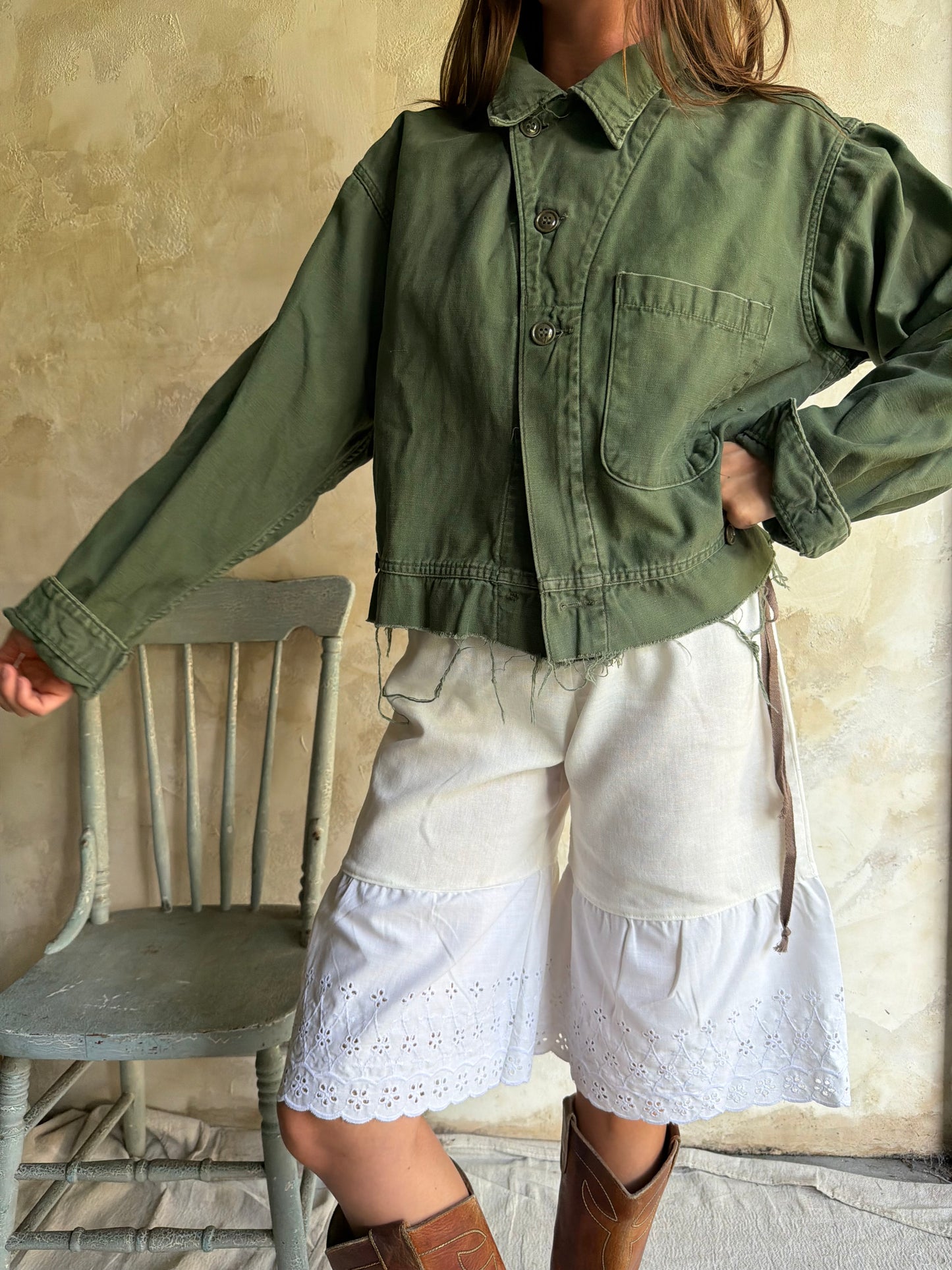 Military Cropped Jacket