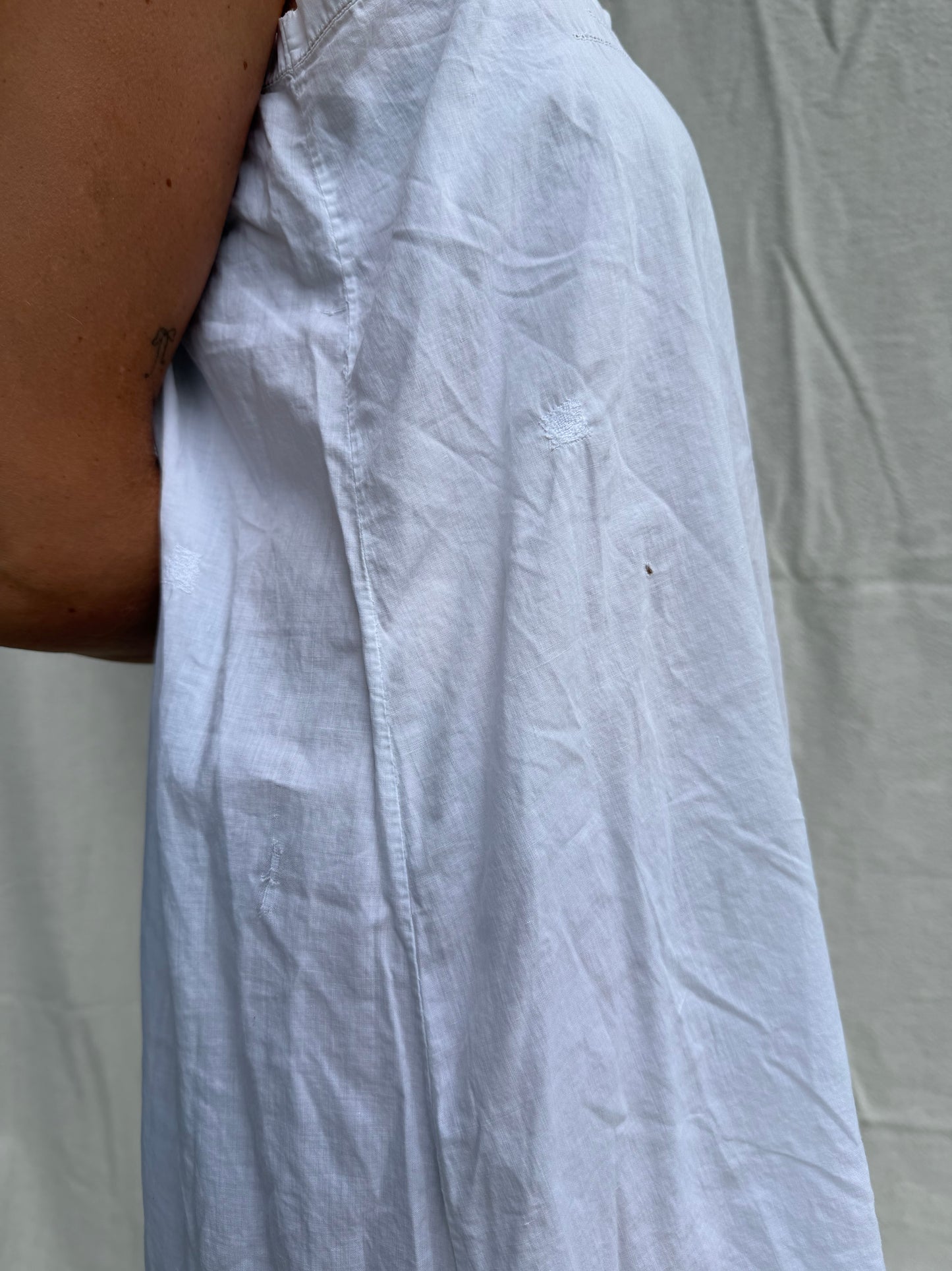 Super Thin White Italian Cotton Slip