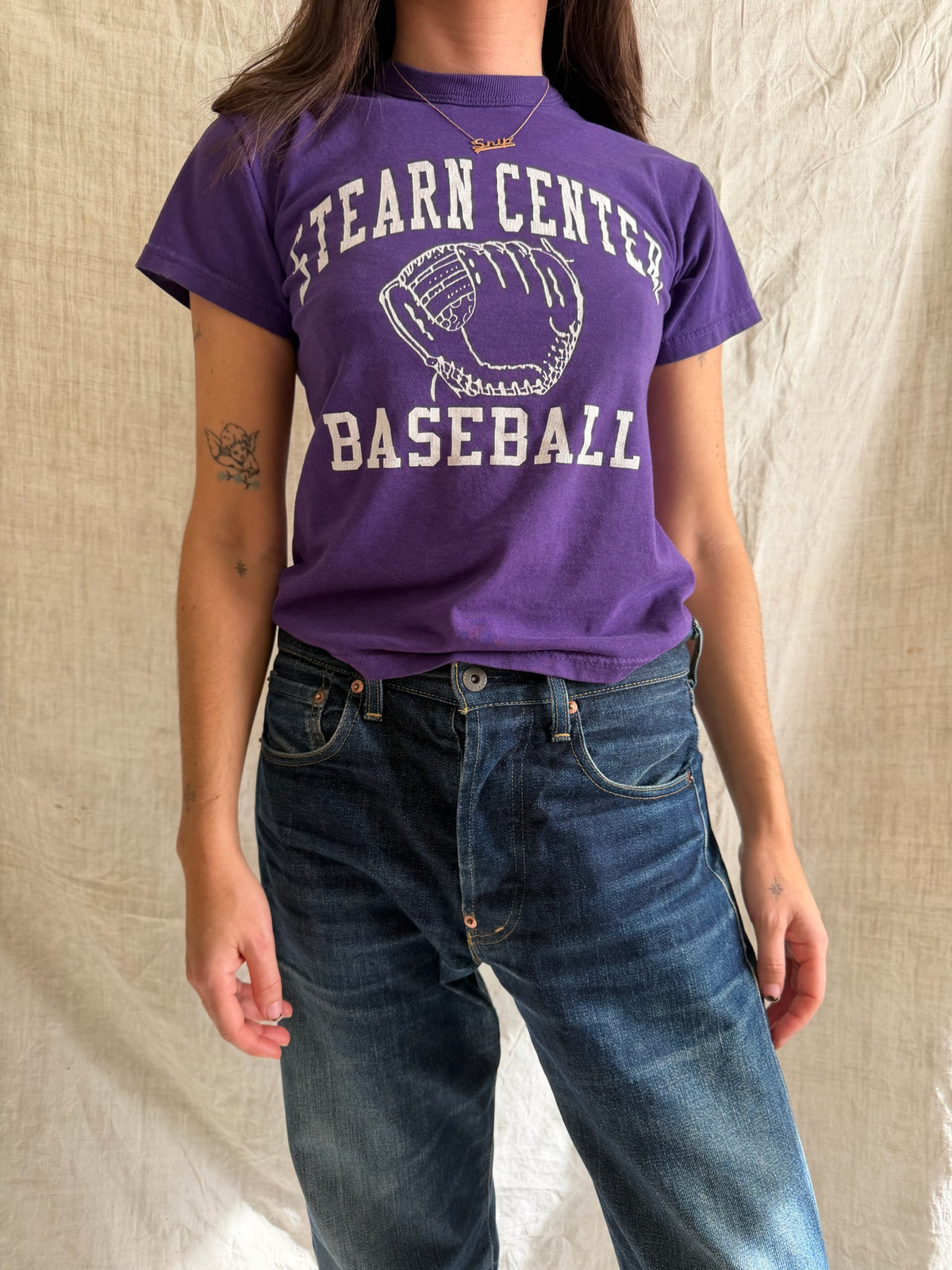 Purple Youth Baseball Tee
