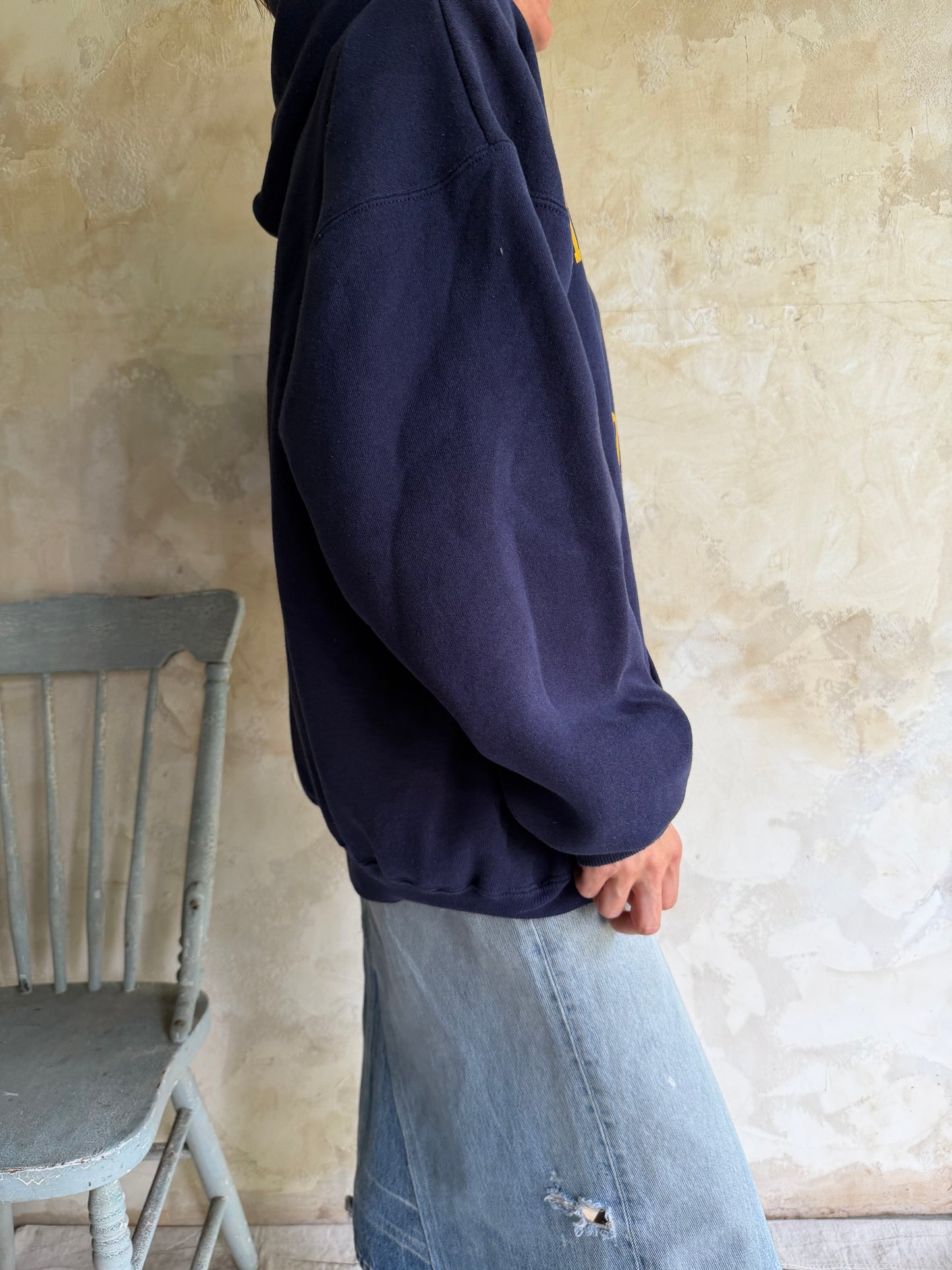 Navy Varsity Hoodie