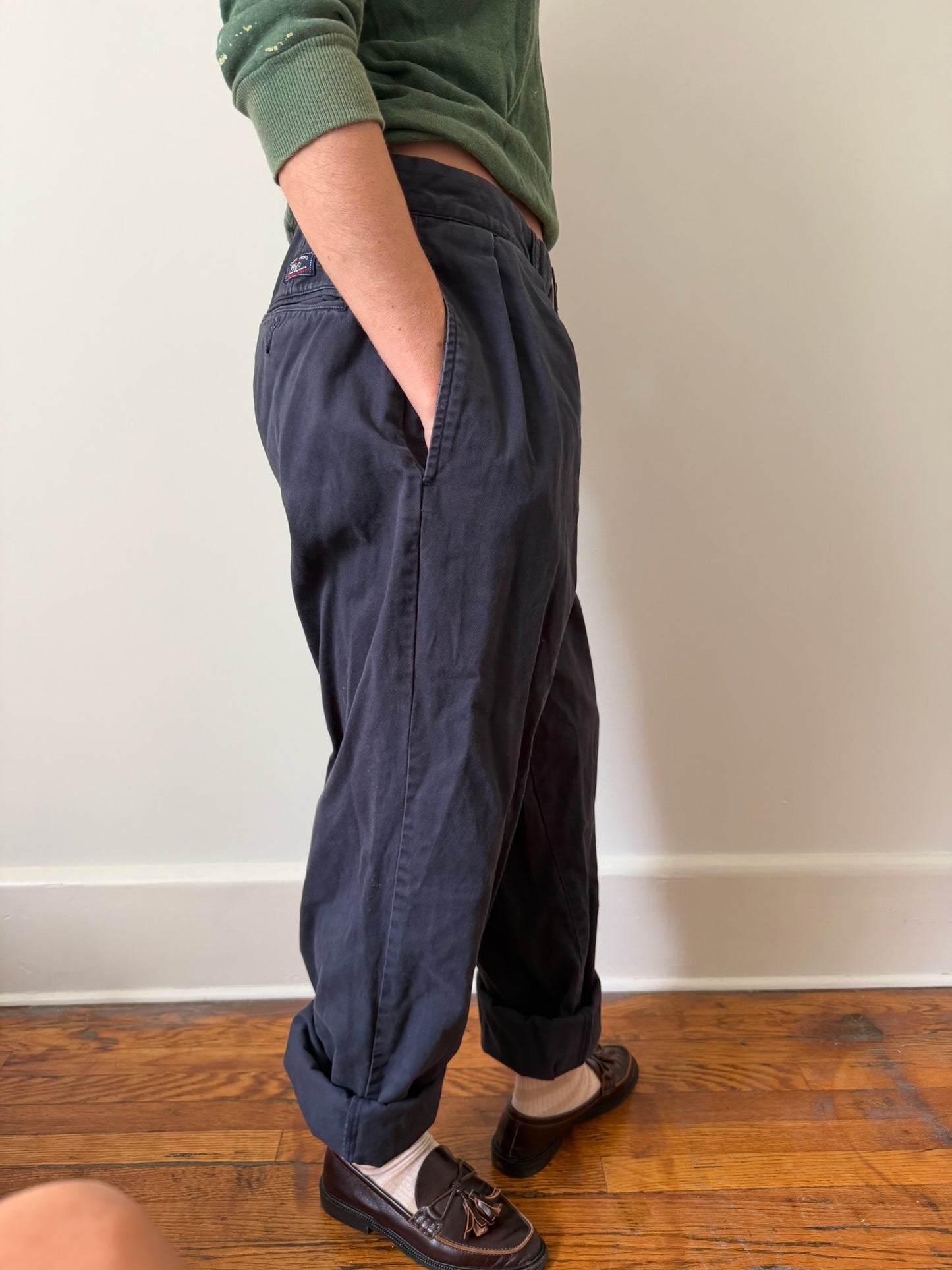 Men’s Ralph Lauren Navy Cotton Trouser