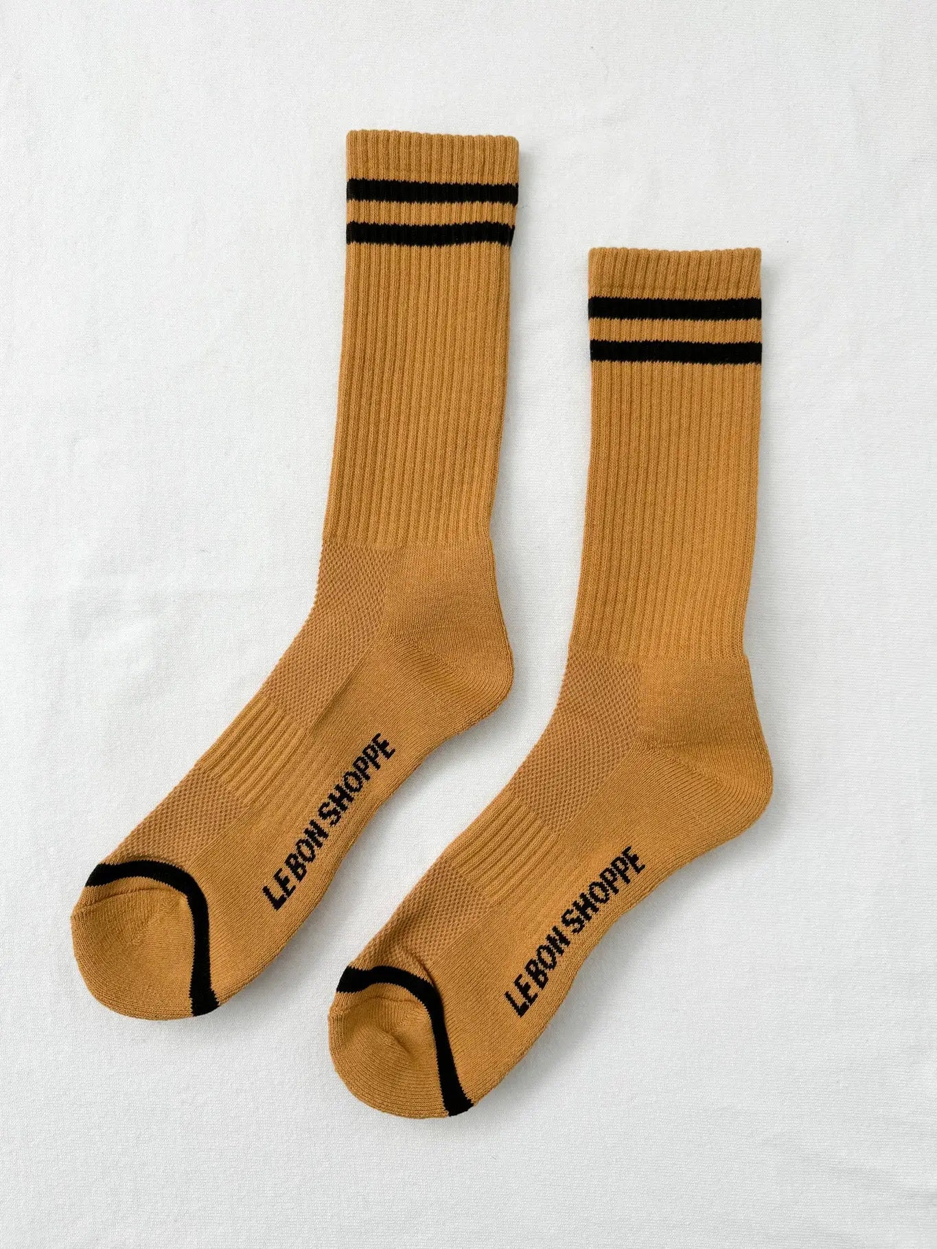 Extended Boyfriend Socks in Biscotti by Le Bon Shoppe