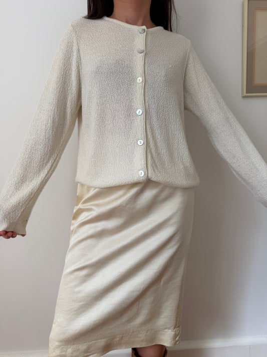 Cream Knit Cardigan