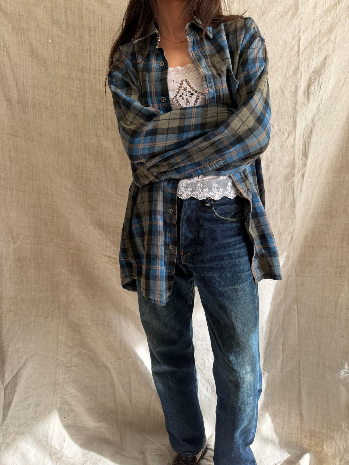 Denim Plaid Shirt