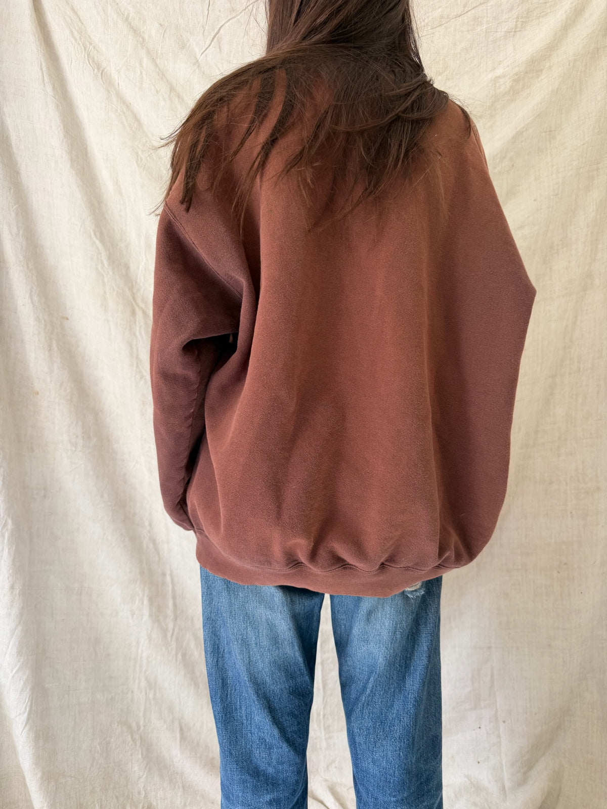 Chocolate Brown Painters Crewneck