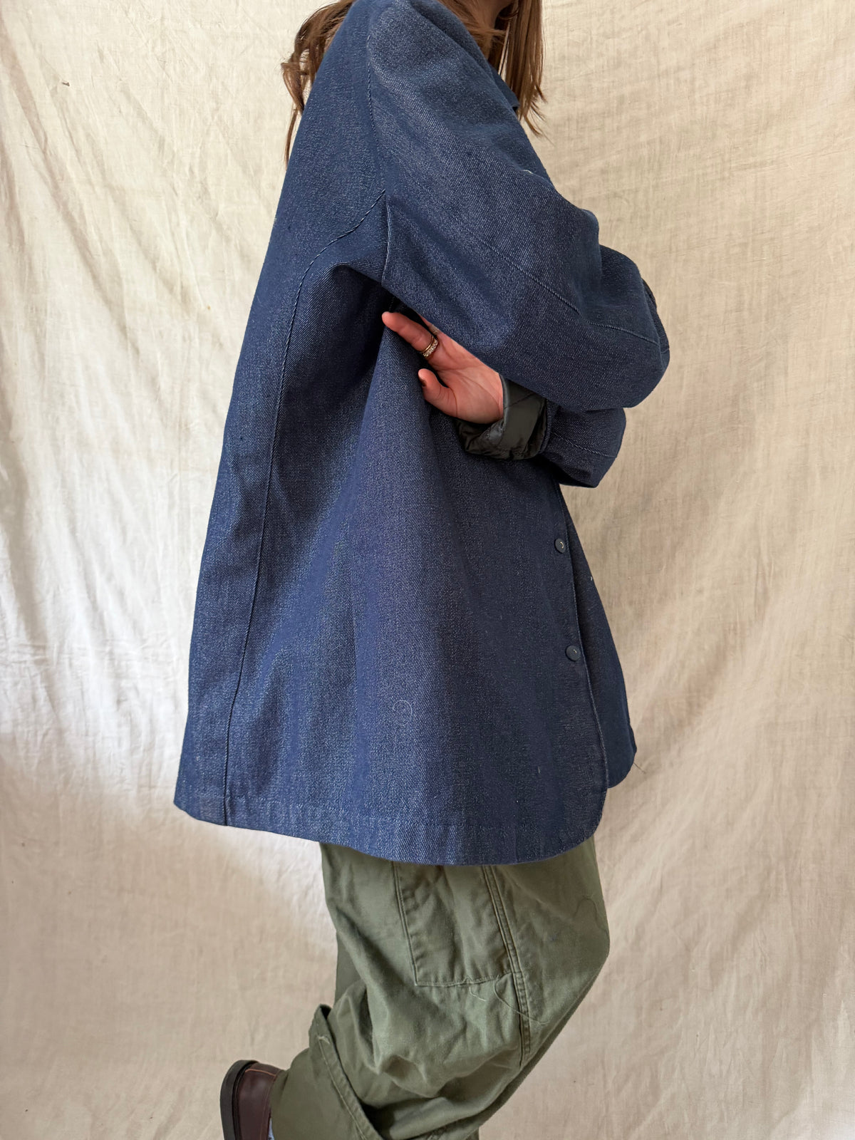 Denim Peacoat