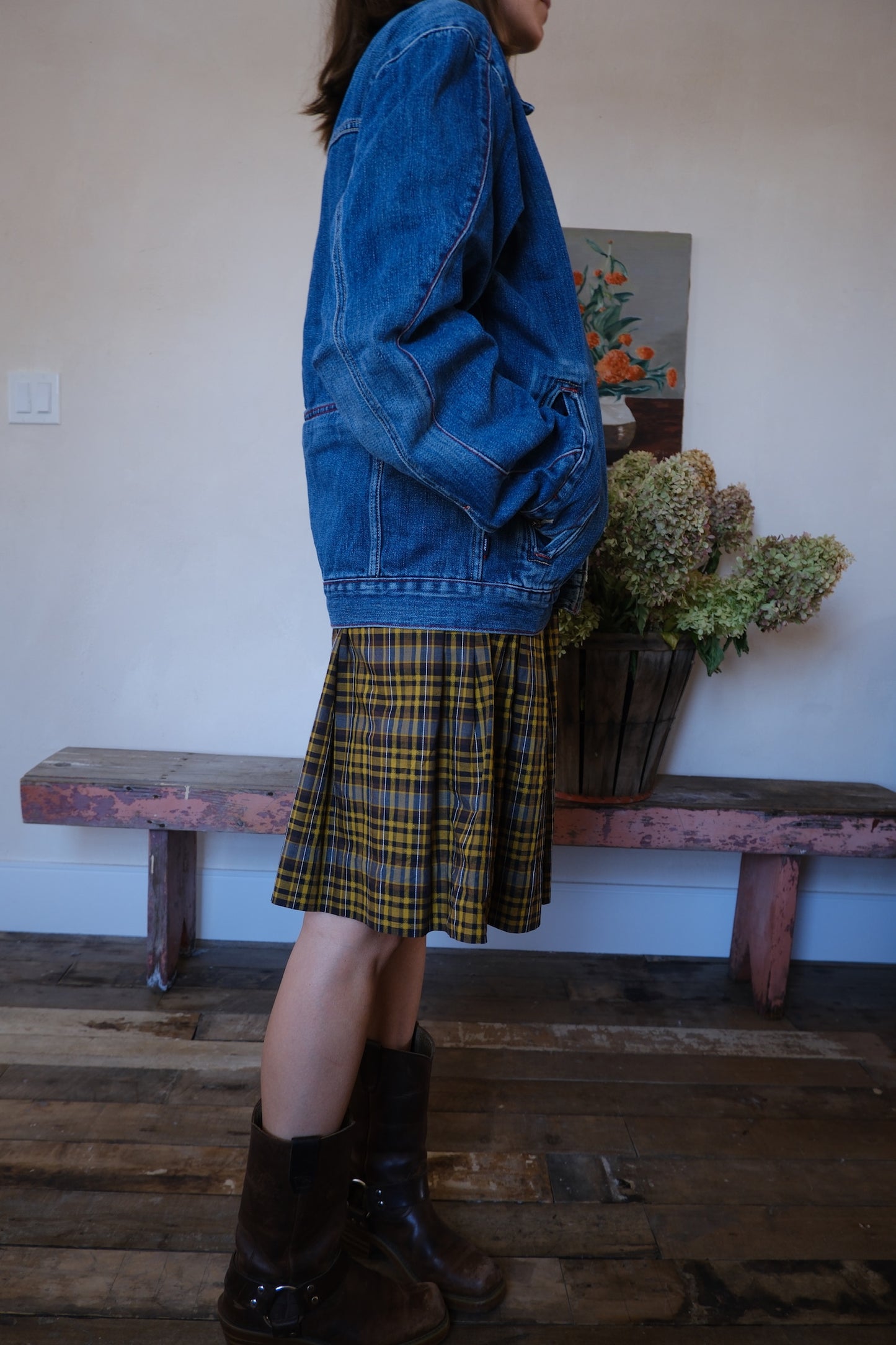 Tommy Jeans Worn Zip Up Denim Jacket