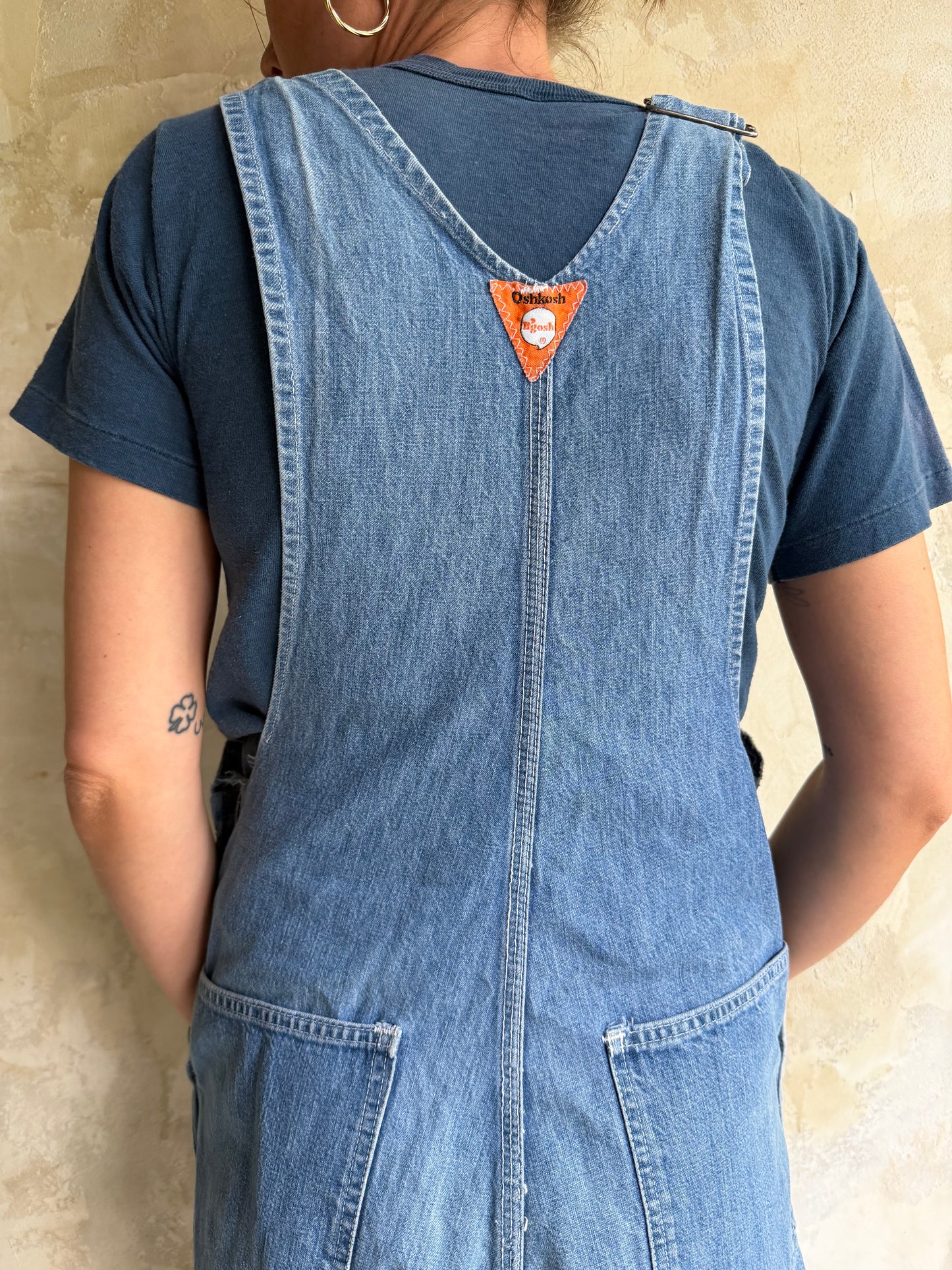 Faded Oshkosh Denim Overalls