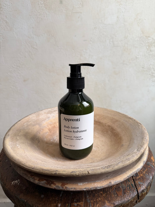 Cedarwood and Petitgrain Body Lotion by Apprenti Ôr'ganik