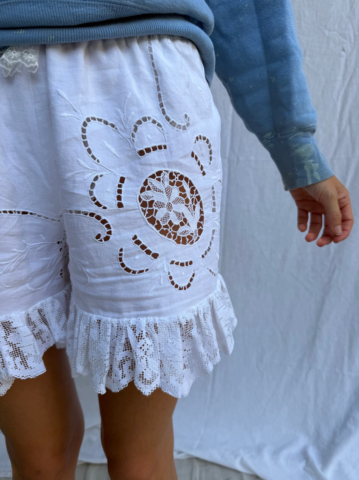 Wanderly Eyelet + Lace Ruffle Bloomer