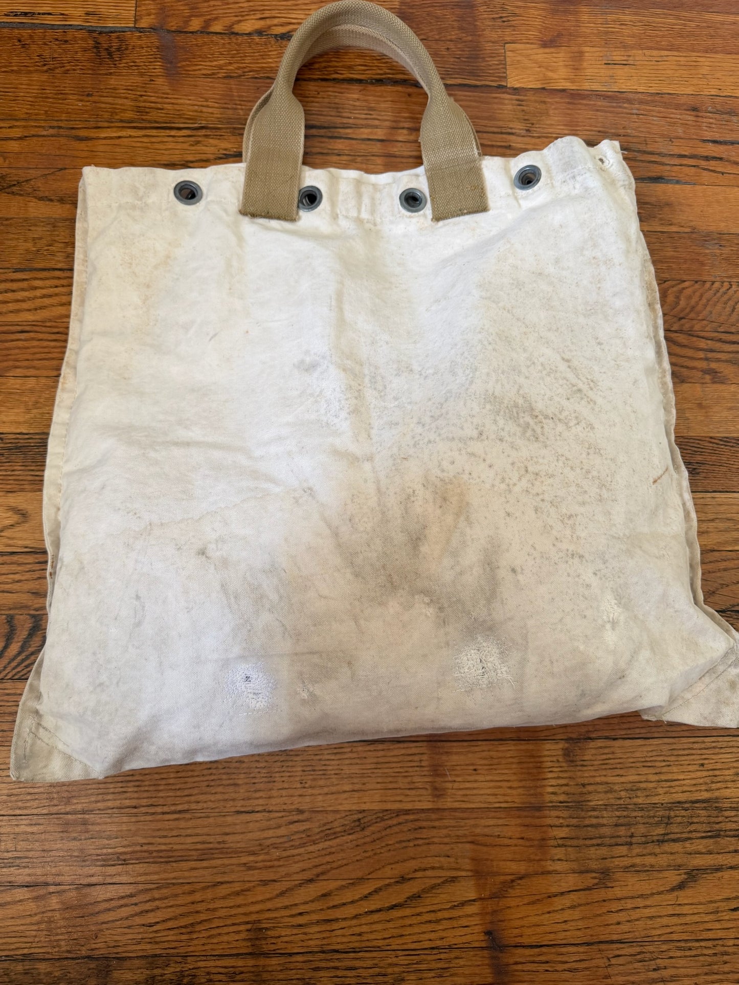 Reworked Canada Post Tote Bag / Khaki Strap