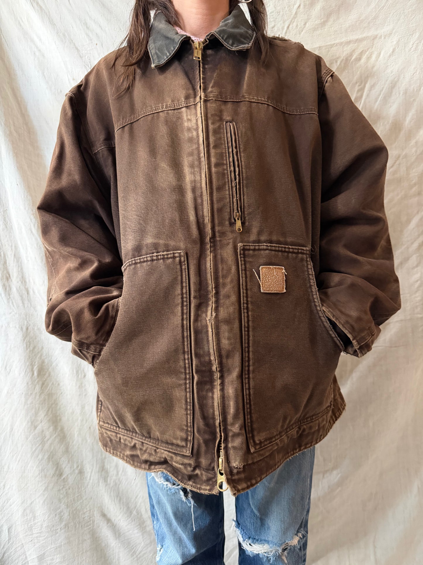 Faded Brown Carhartt Jacket