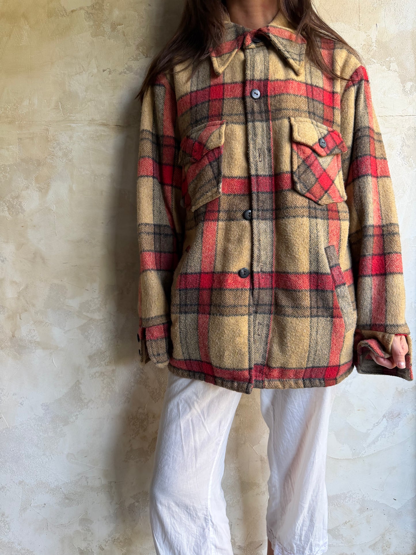 Plaid Wool Shacket