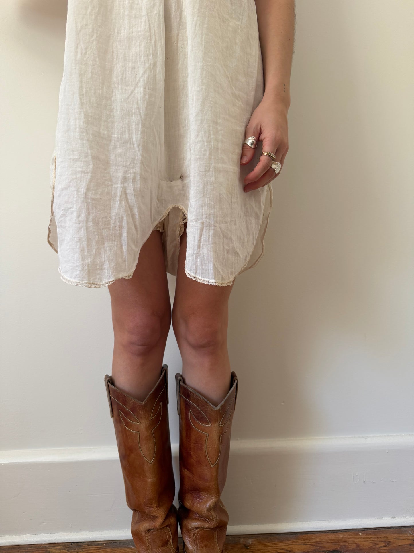Antique Cotton Step-In