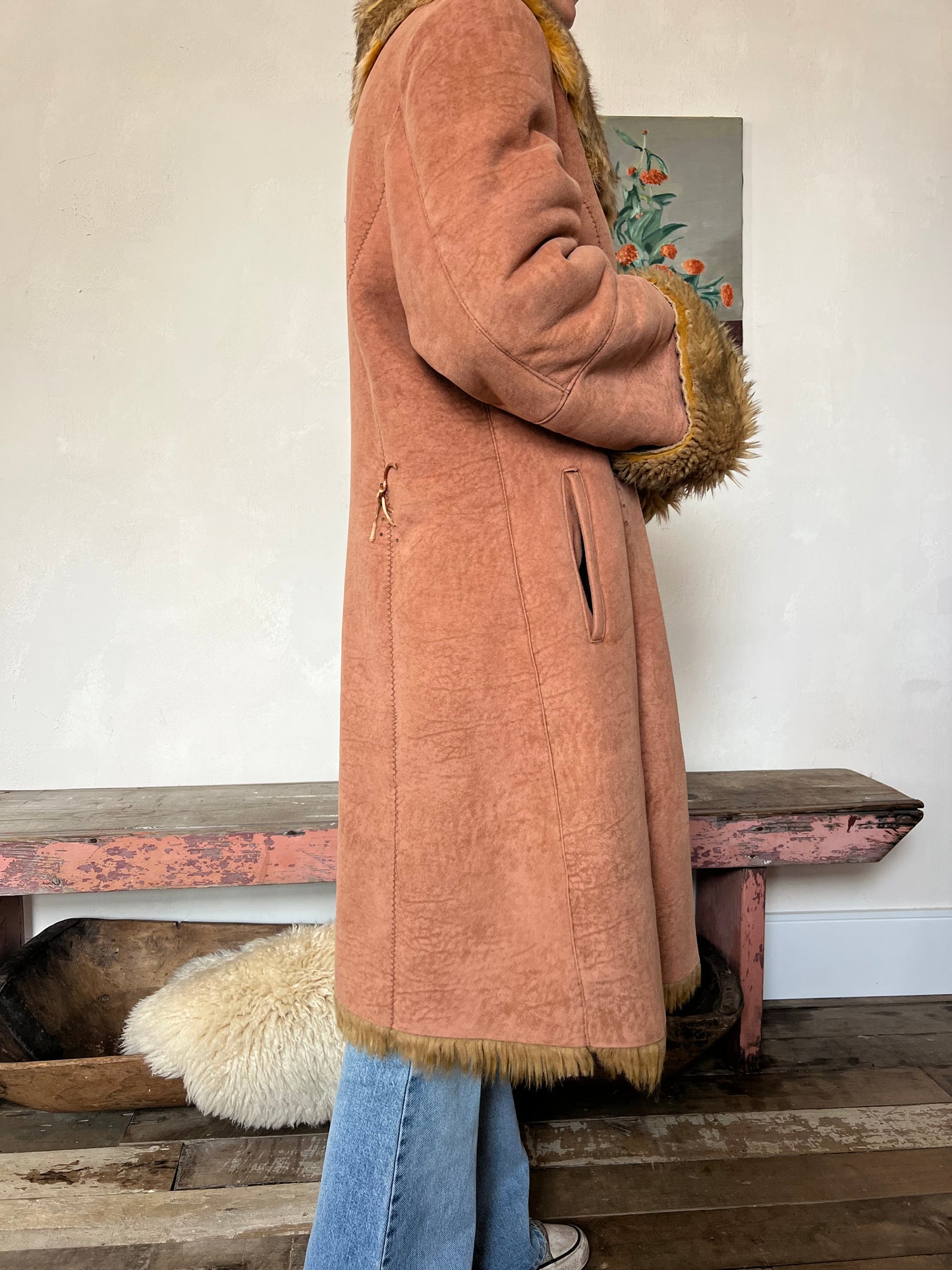 Peachy Faux Shearling Jacket