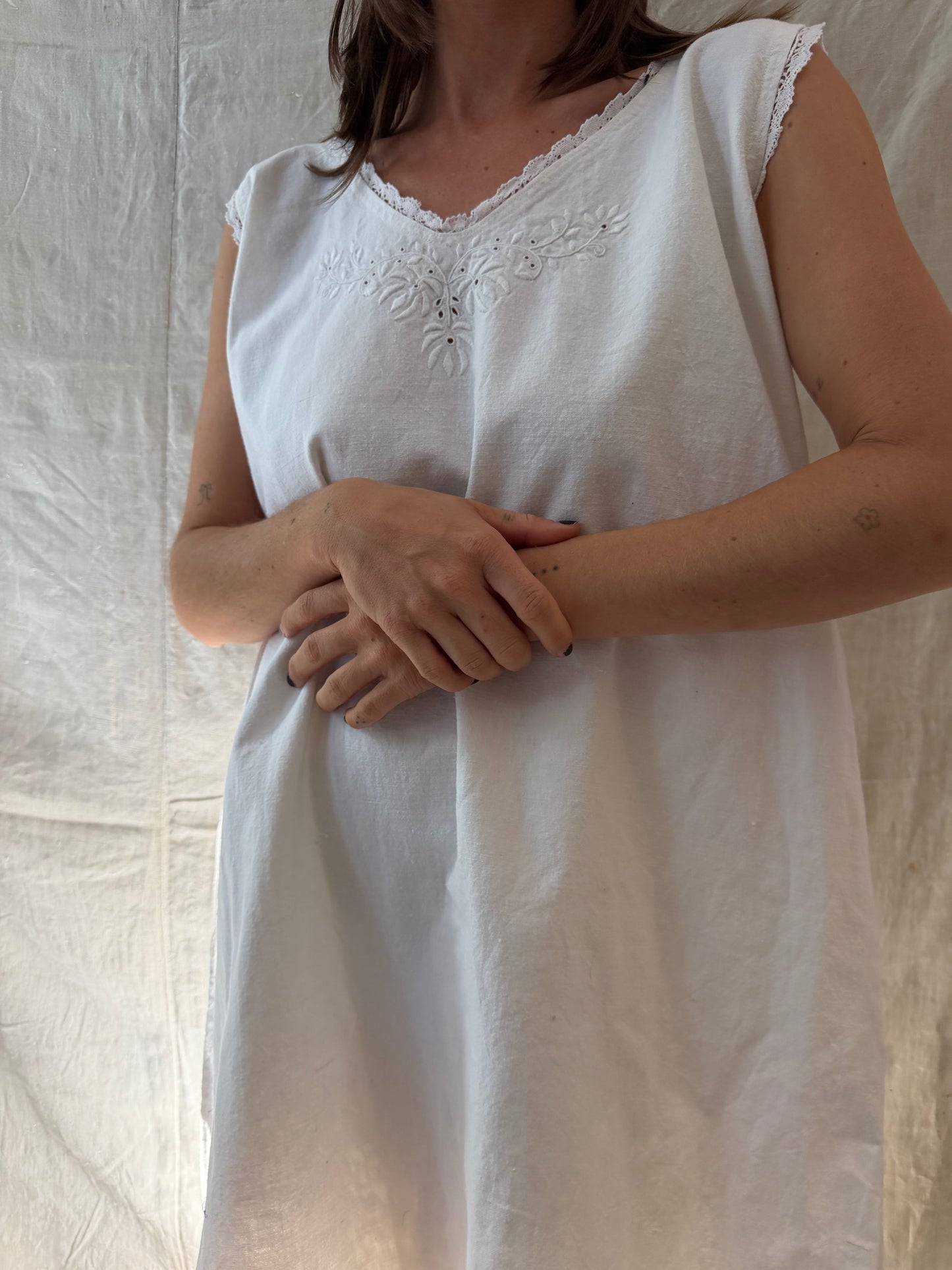 Antique Italian Heavyweight Cotton Smock