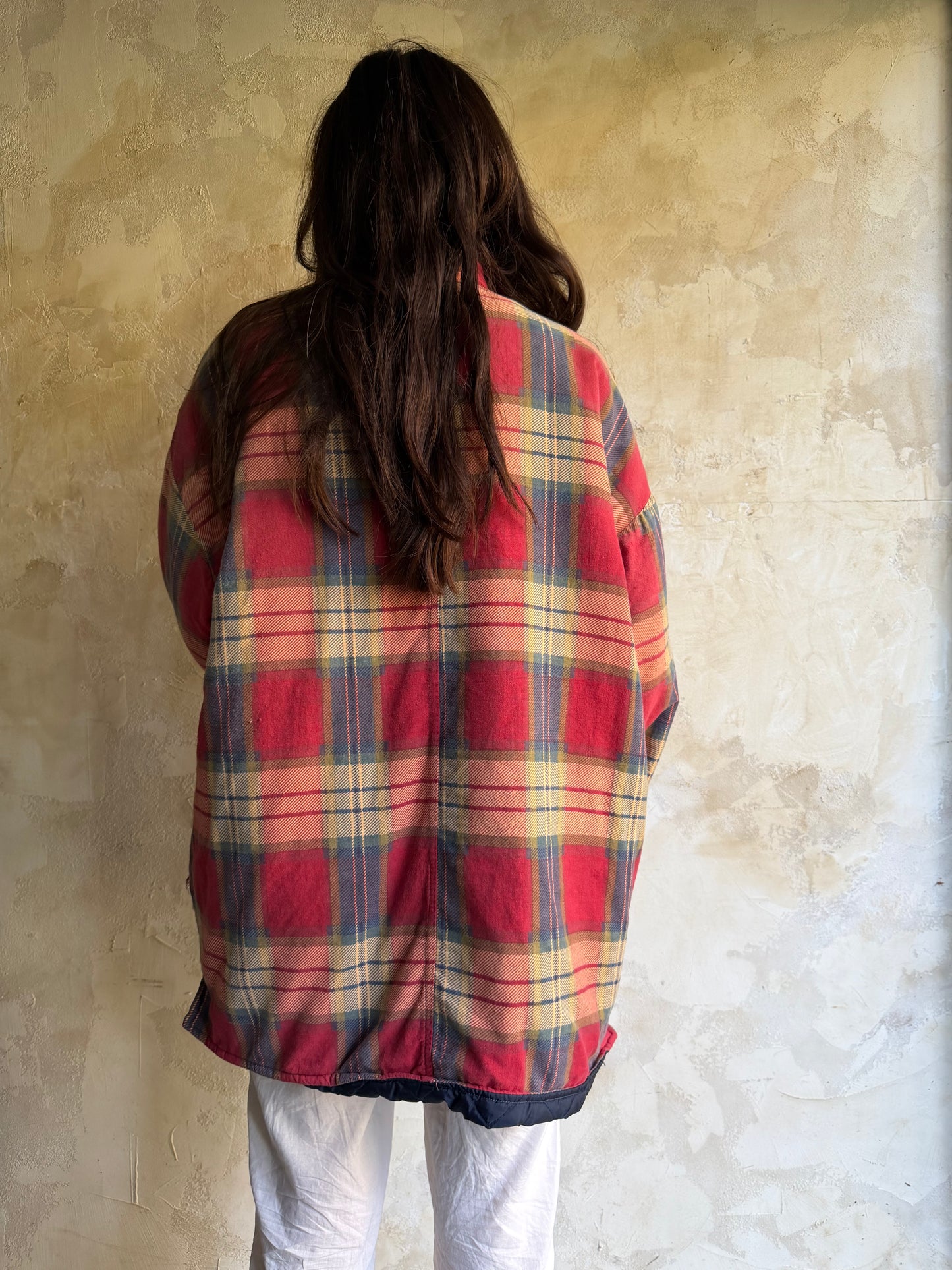 Quilted Lined Faded Red Flannel