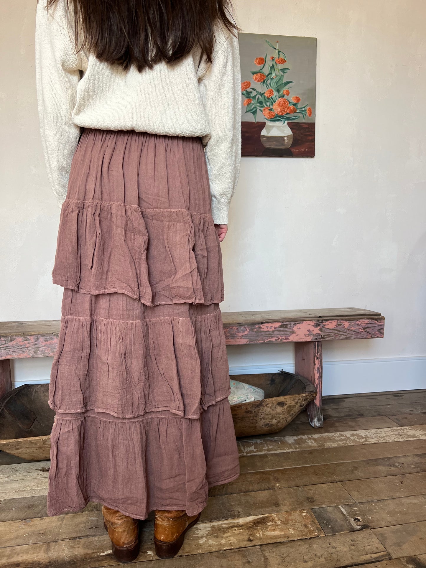 Oaxacan Fawn Ruffle Skirt