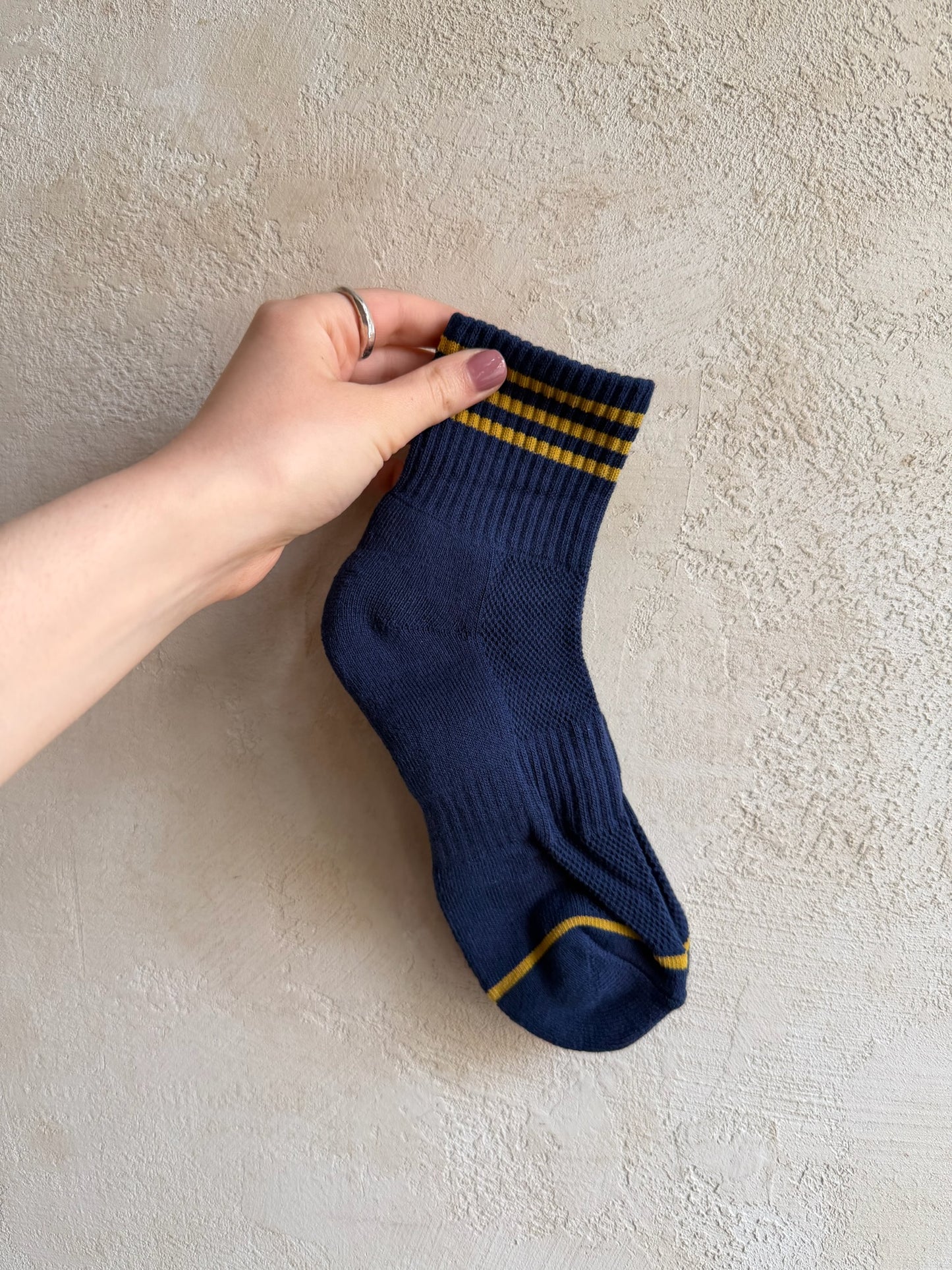 Girlfriend Socks in Navy By Le Bon Shoppe
