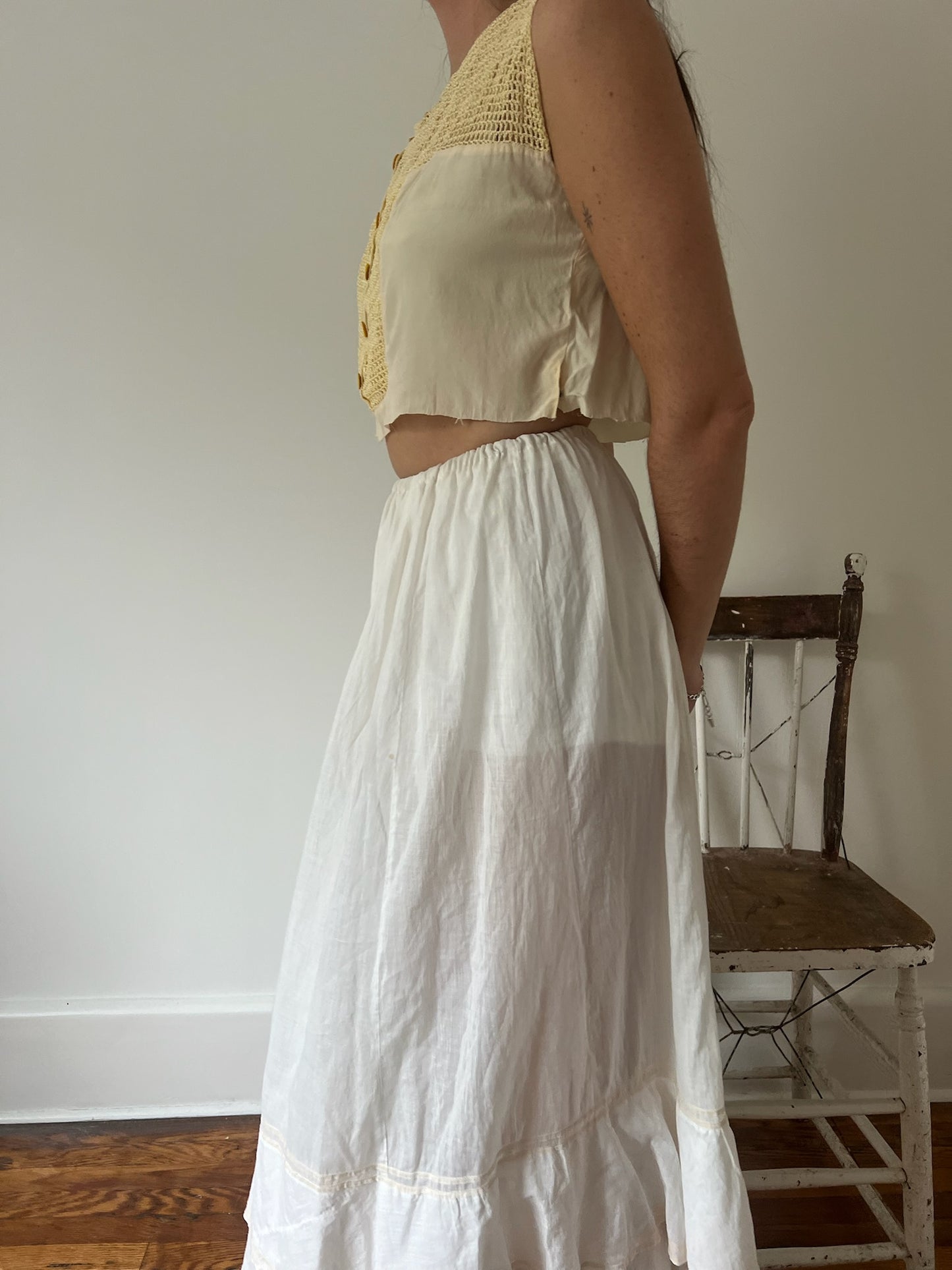 Baby Yellow Crocheted Tank