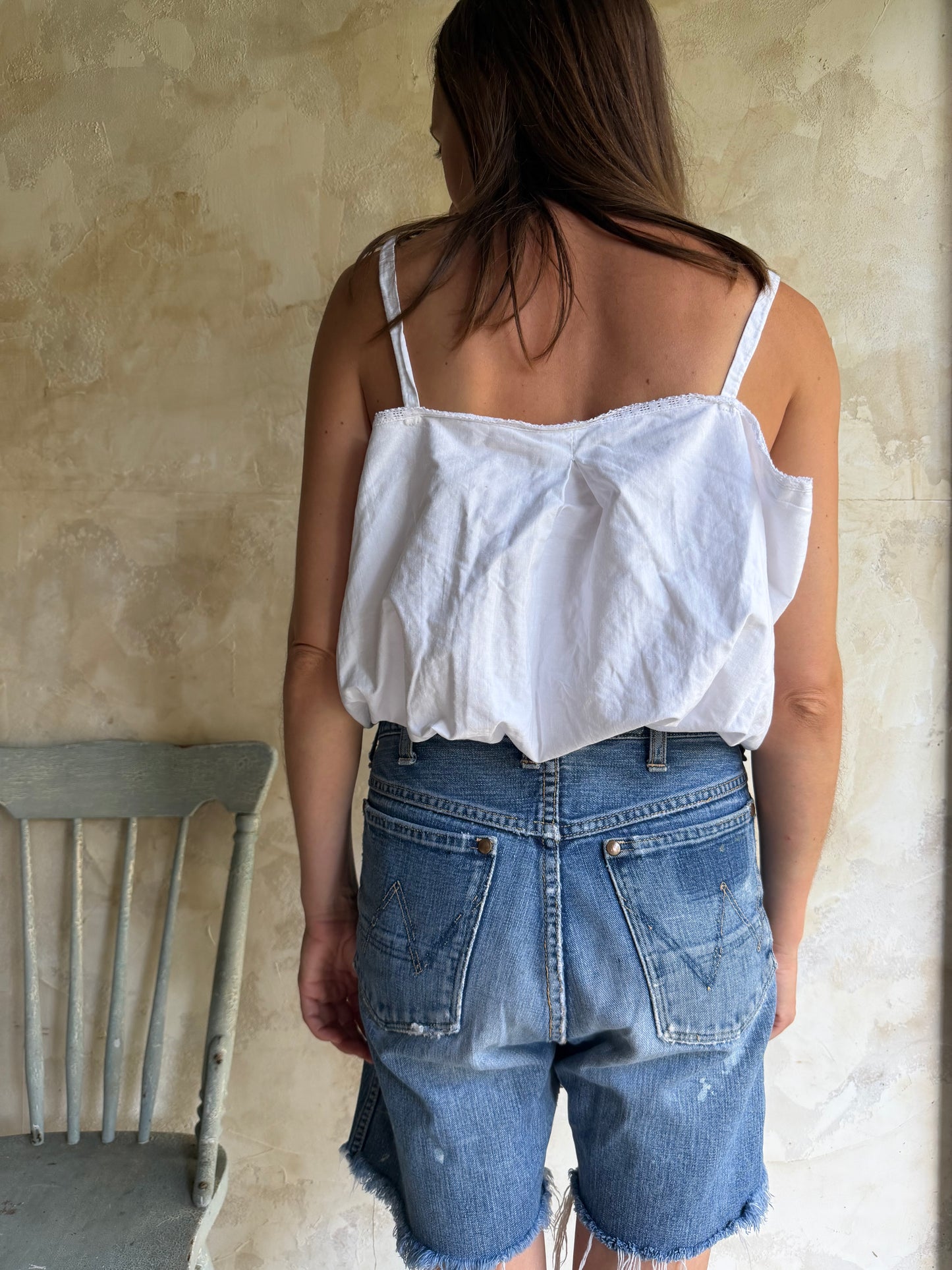 Reworked Antique Cropped Blouse 02