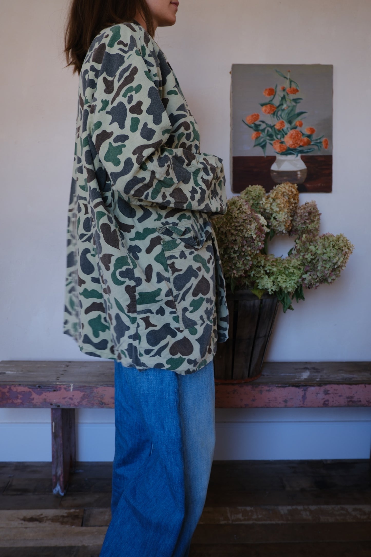 Cotton Camo Button-Up