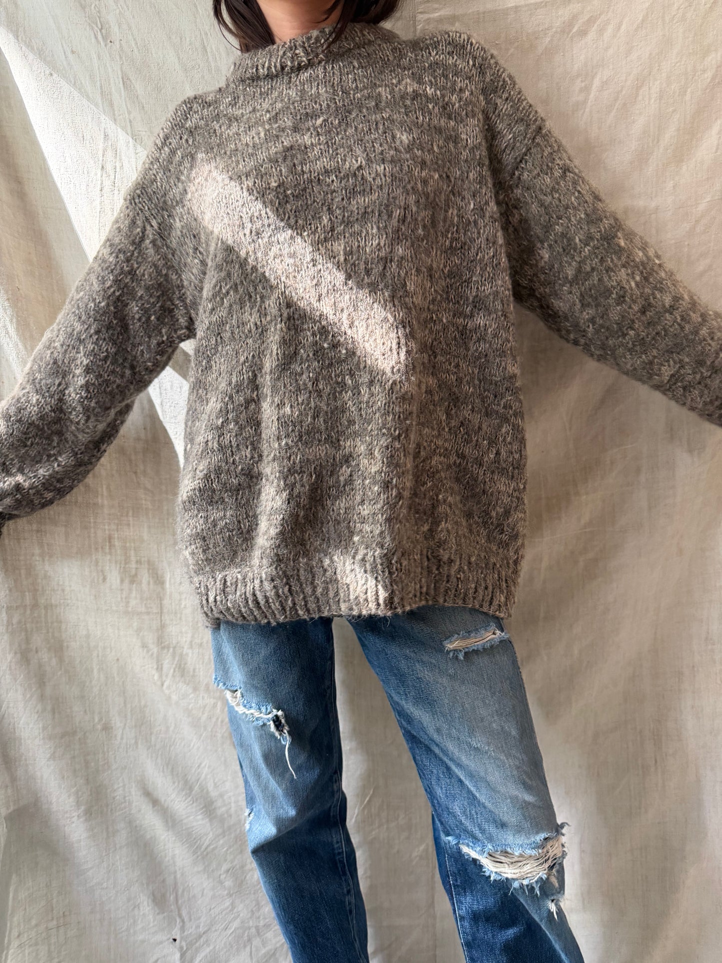 Speckled Fawn Wool Sweater
