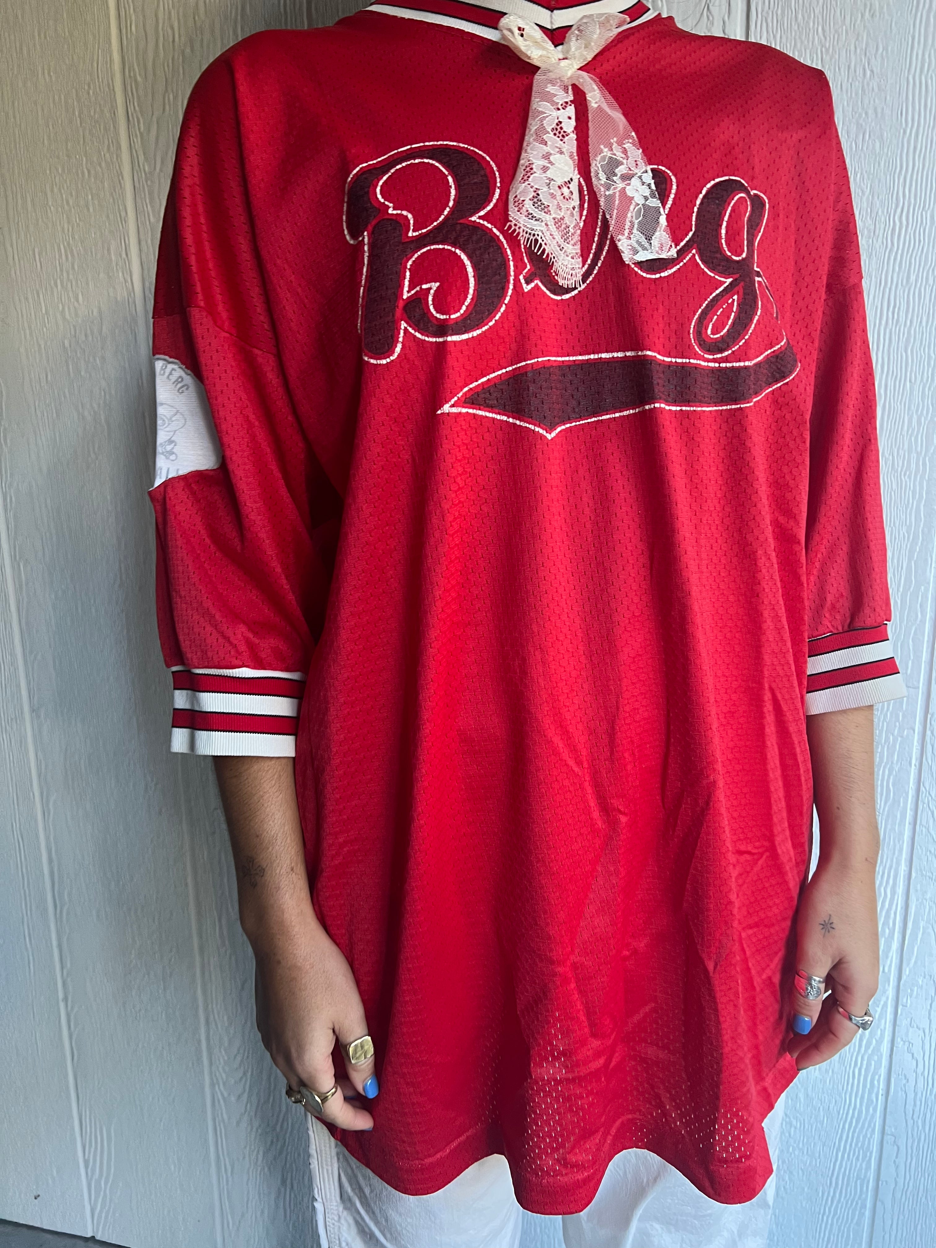 Vintage Red Jersey With Bow
