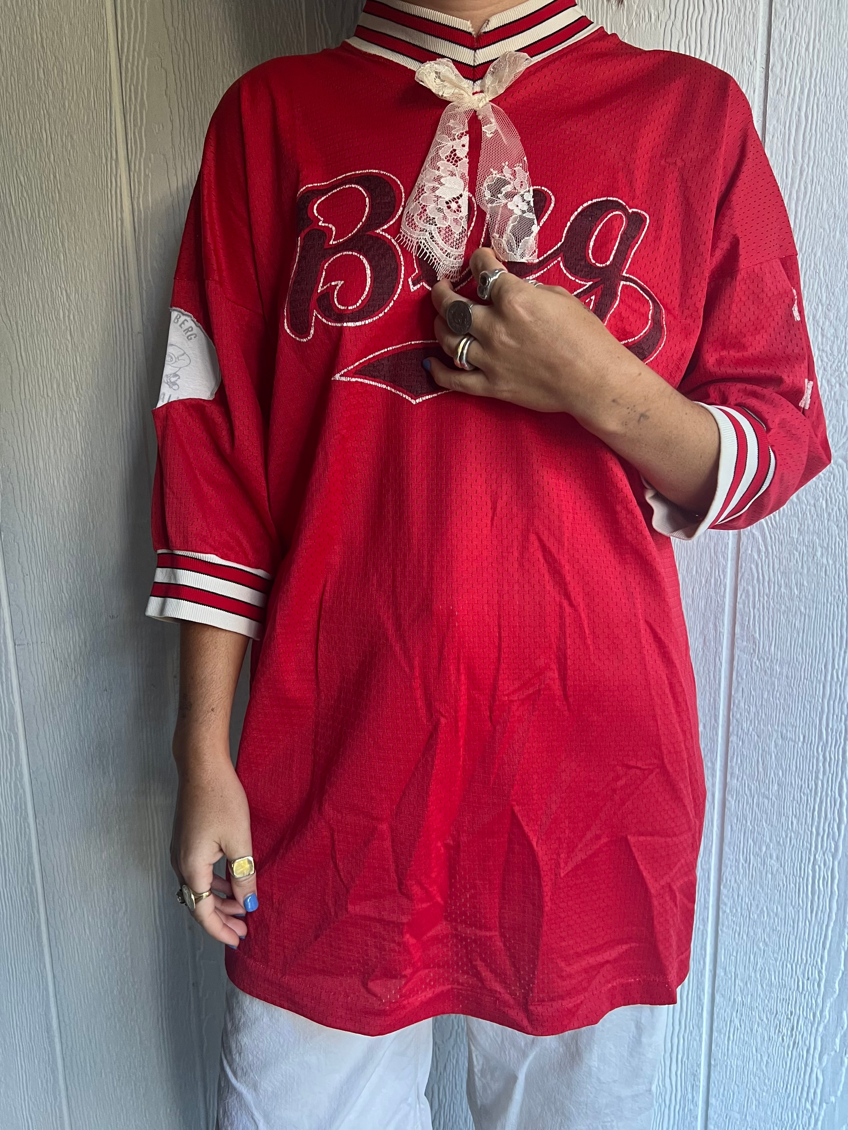Vintage Red Jersey With Bow