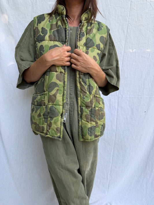 Faded Camo Puffer Vest