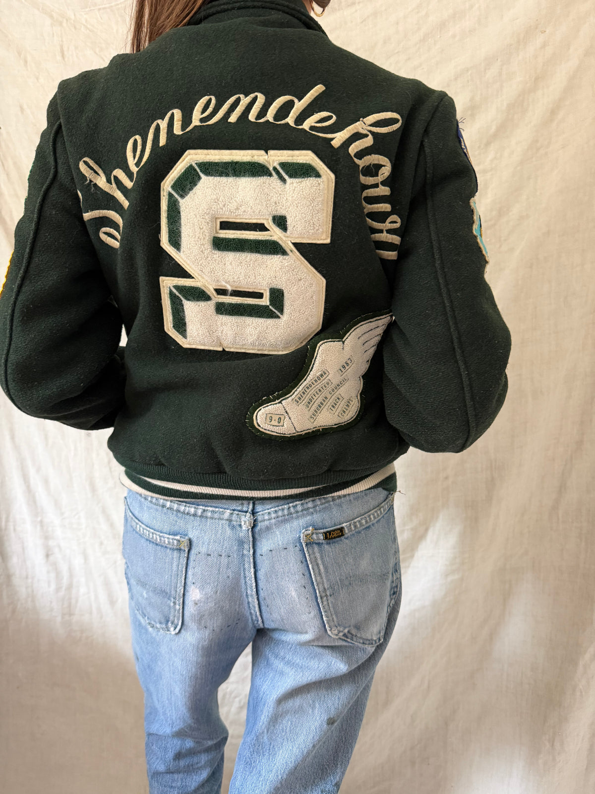 Sherri's Hunter Green Varsity Jacket
