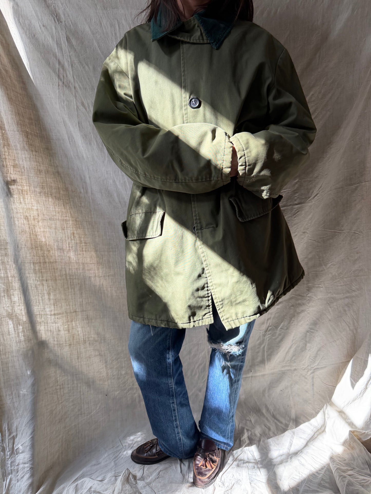 Military Green Barn Coat