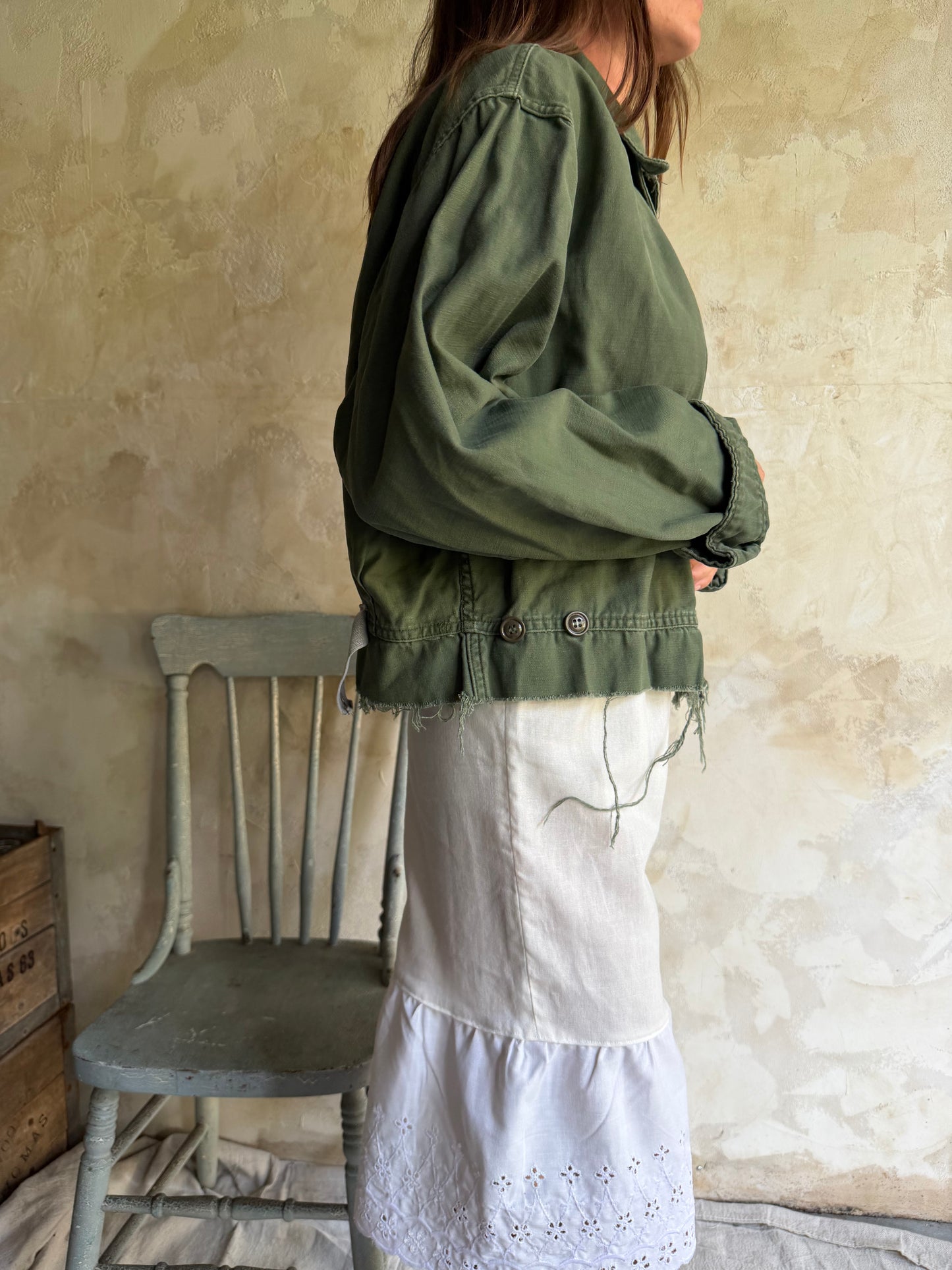 Military Cropped Jacket
