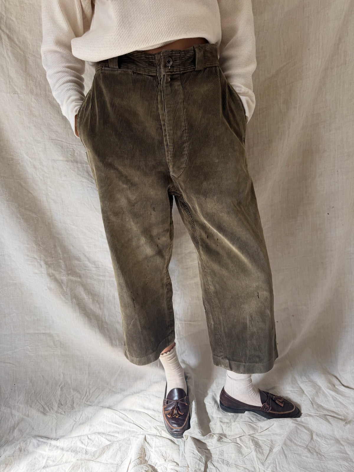 French Workwear Corduroy Culotte