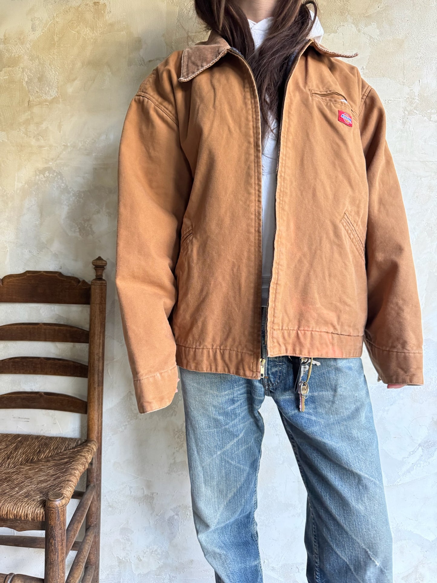 Copper Dickies Zip Up Jacket