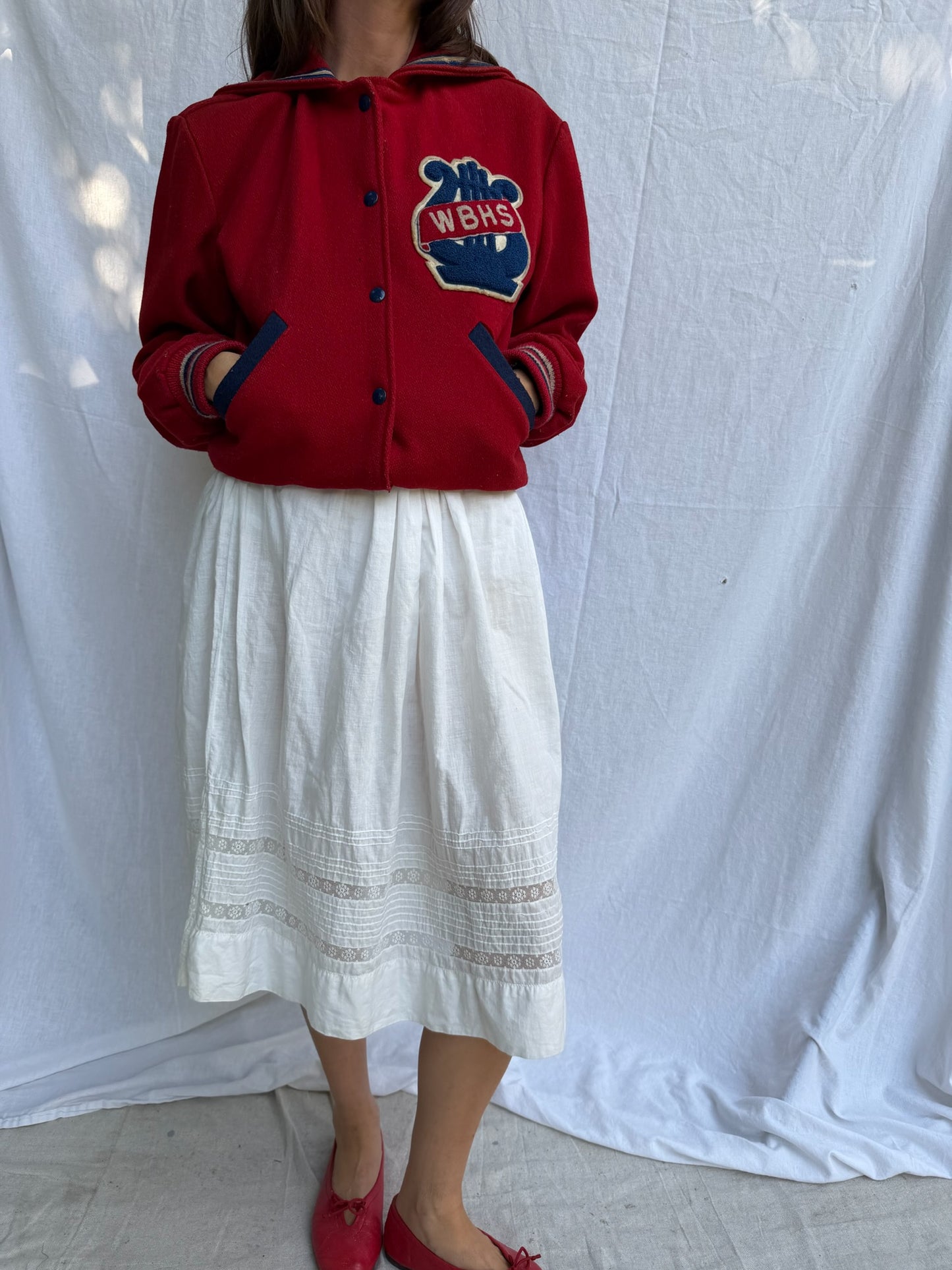 Cherry Red Varsity Jacket