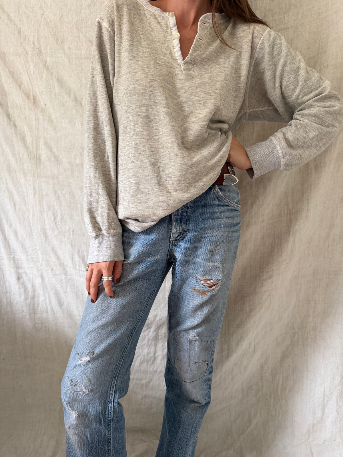 Grey Doufold Henley