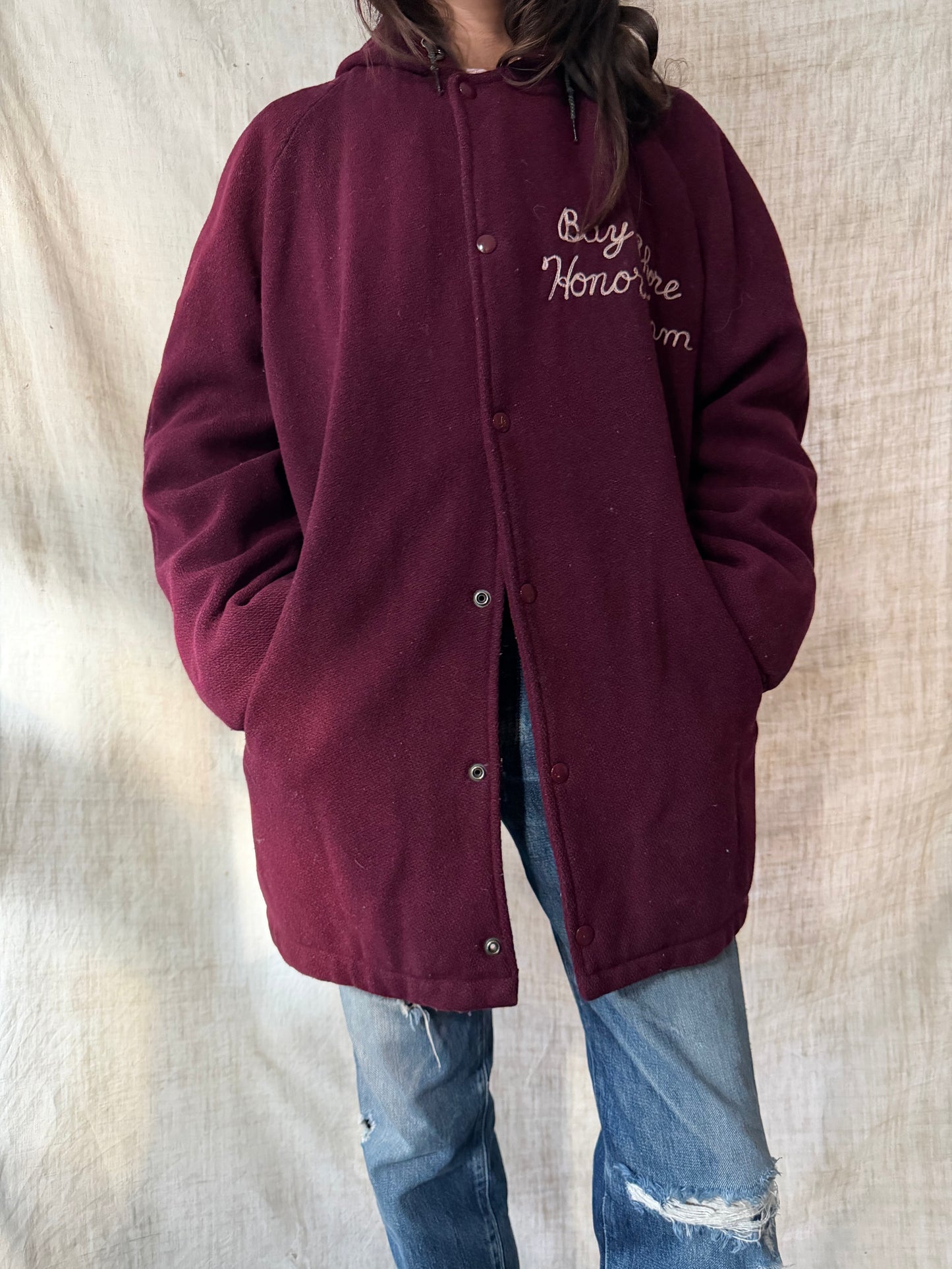Maroon Bay Shore Varsity Jacket